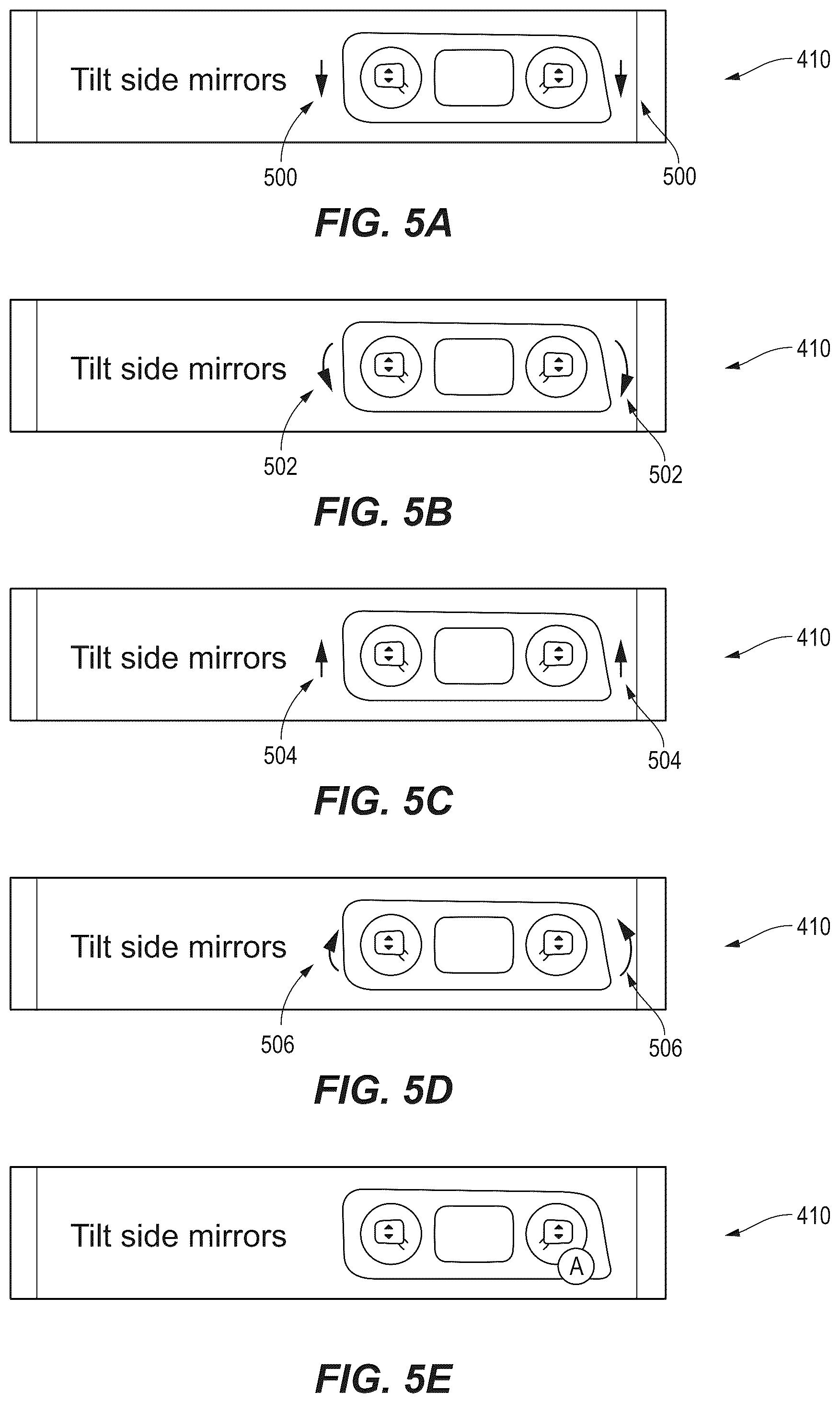 Patent US12552250 Figure 5 – Context-based mapping for physical vehicle controls