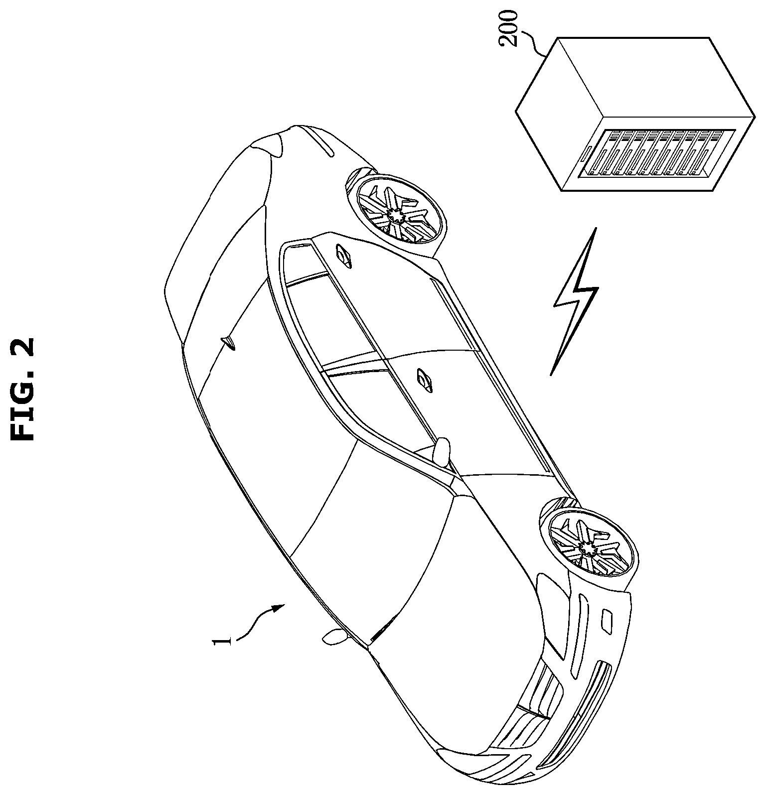 Patent US12552253 Figure 2 – Vehicle and a method of controlling a display to output a visual indication for inducing selection of a specific driving mode
