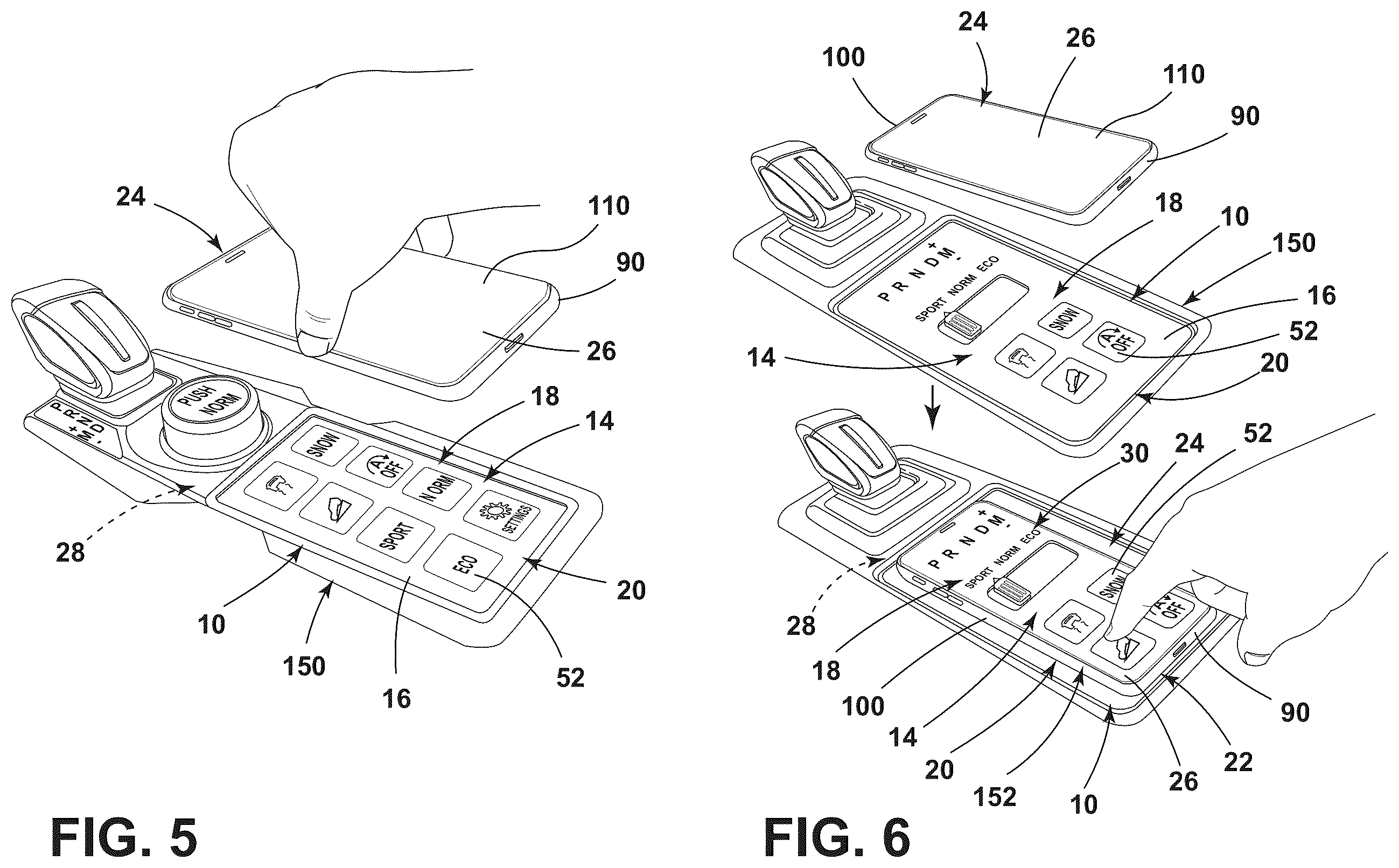 Patent US12552255 Figure 5 – Vehicular display having recharging module with annexation interface