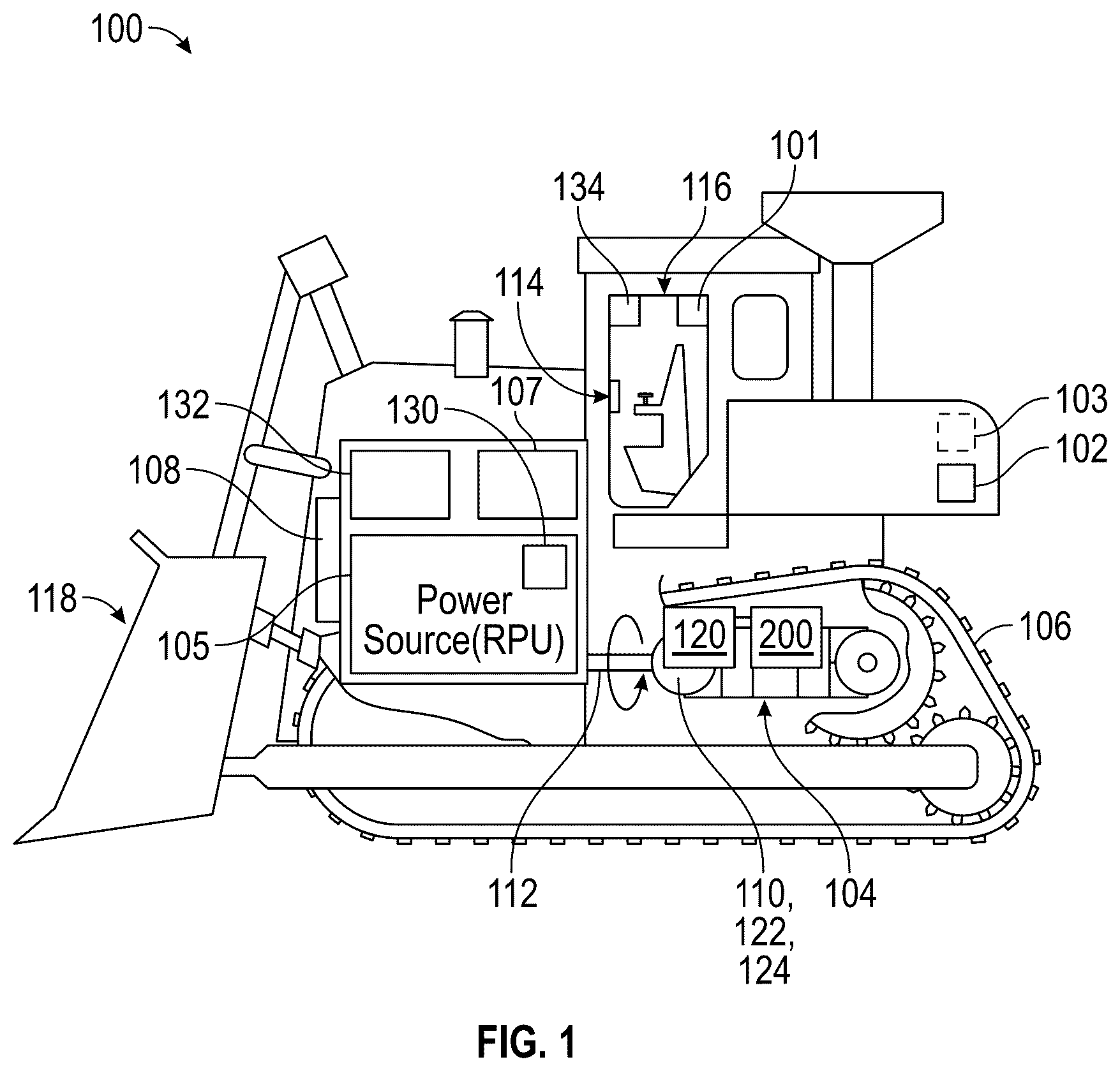 Patent US12552257 Figure 1 – Battery swapping control system for mobile electric machine