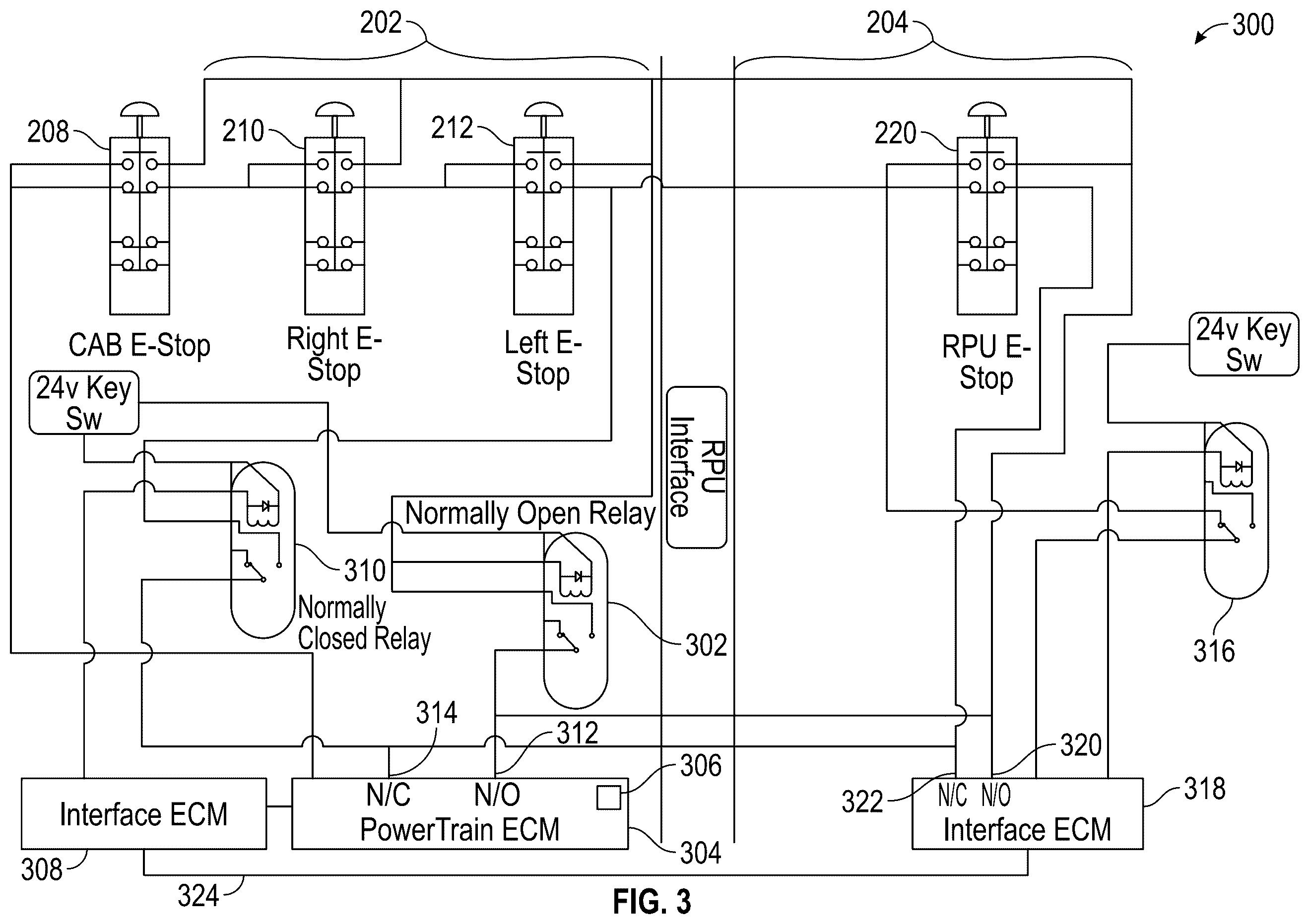 Patent US12552257 Figure 3 – Battery swapping control system for mobile electric machine