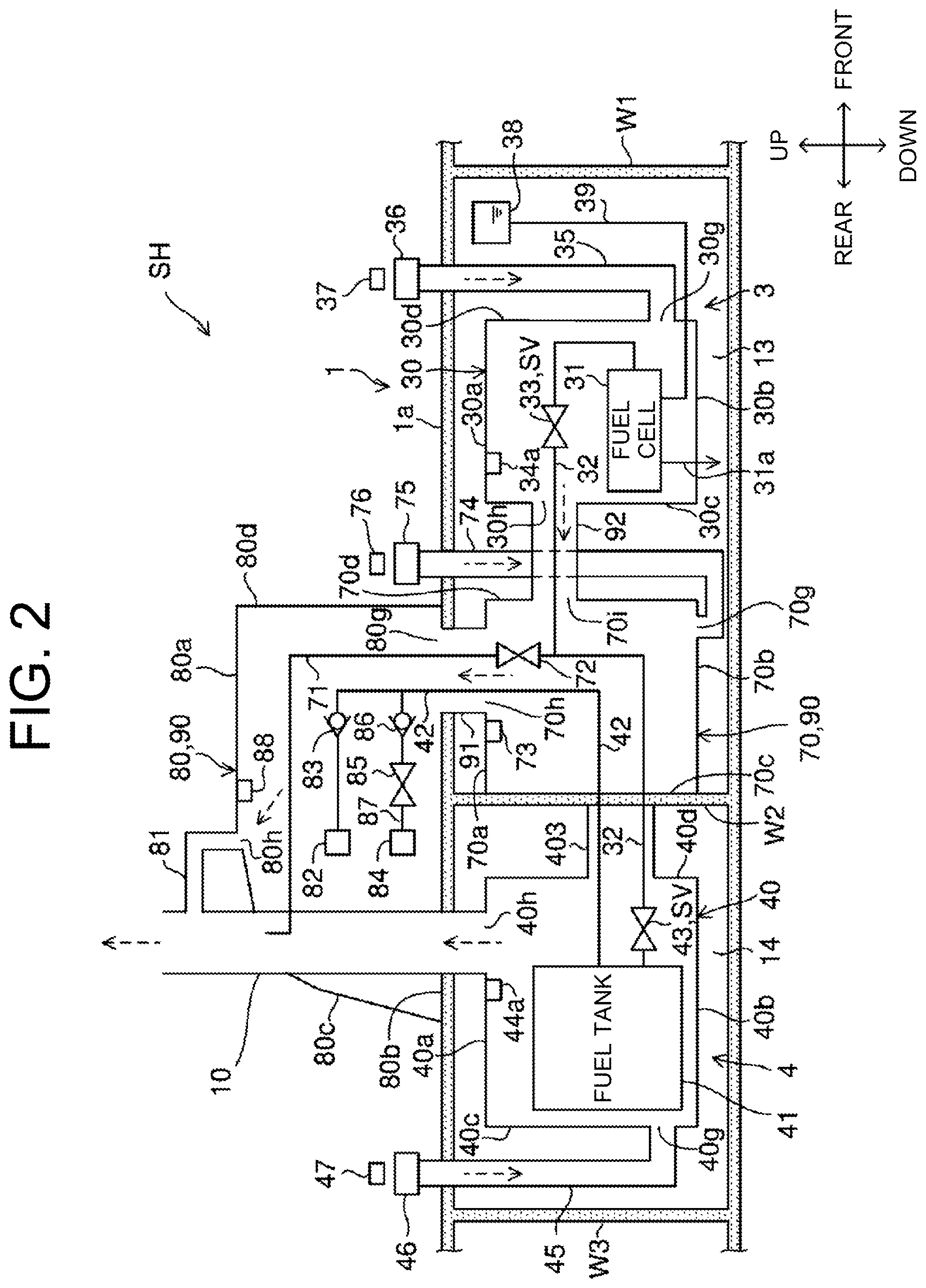 Patent US12552271 Figure 2 – Fuel cell ship