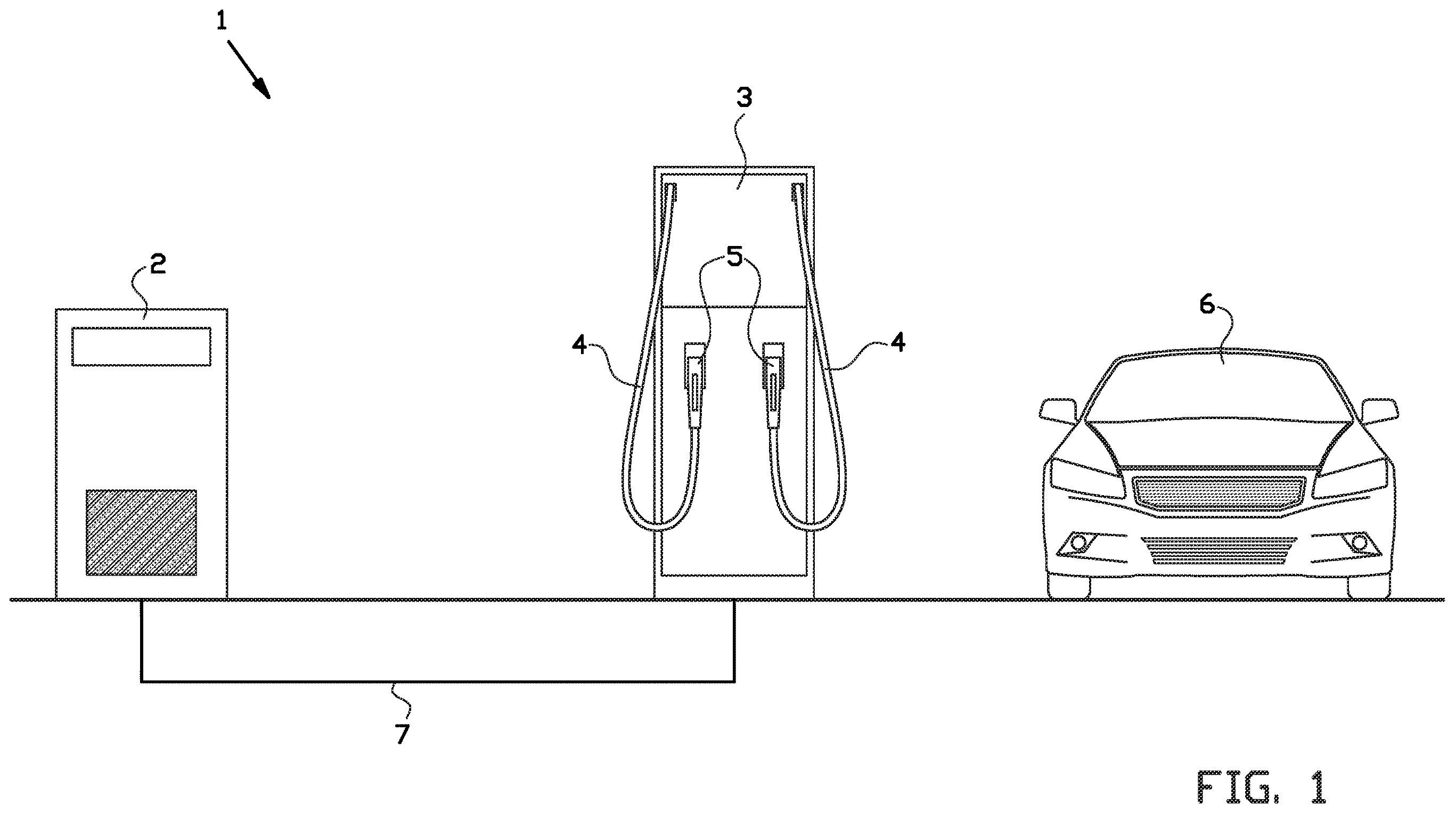 Patent US12552272 Figure 1 – Electric vehicle charging arrangement and method for charging an electric vehicle