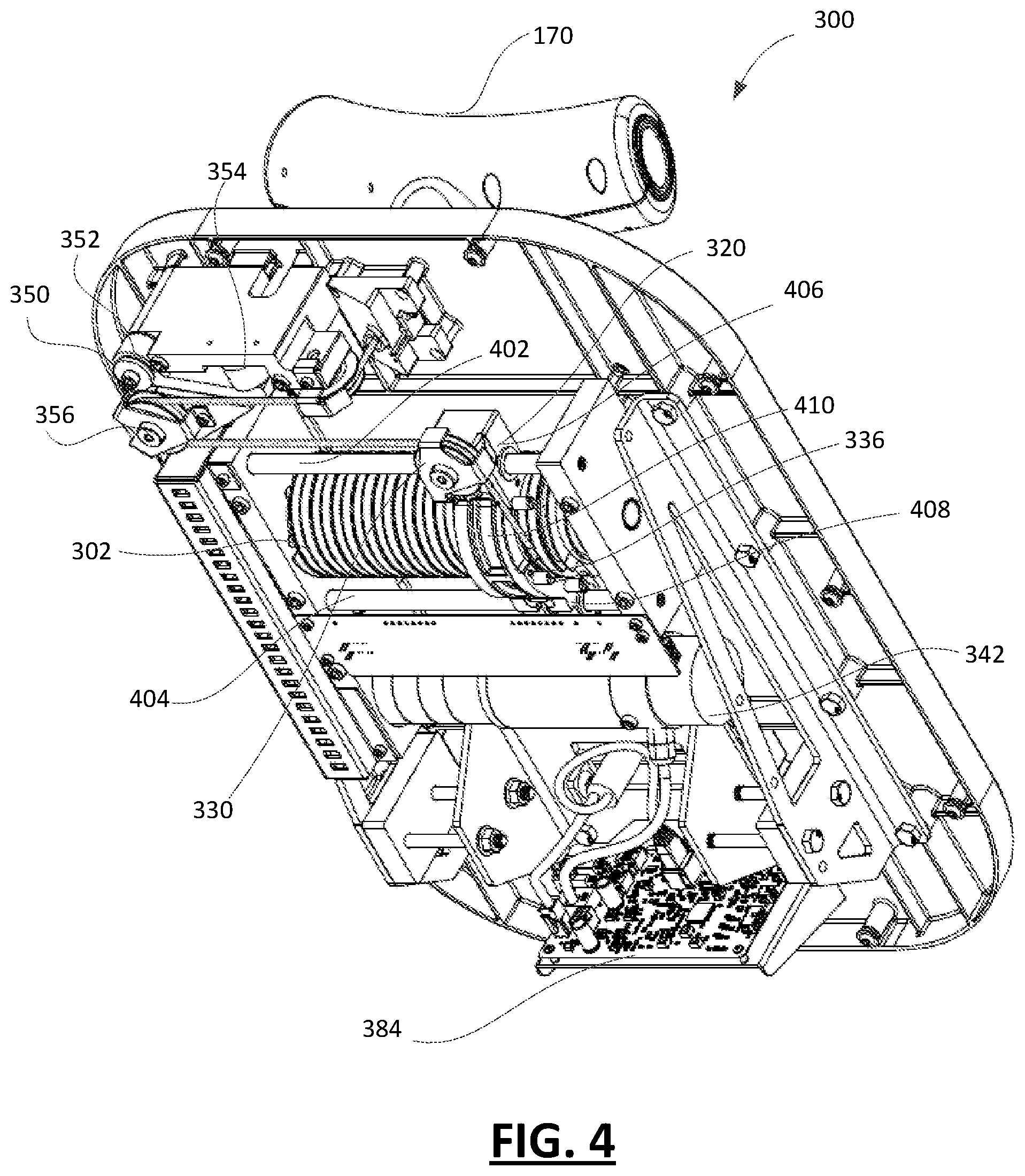 Patent US12552276 Figure 4 – Electric vehicle charger cable management based on sensor data