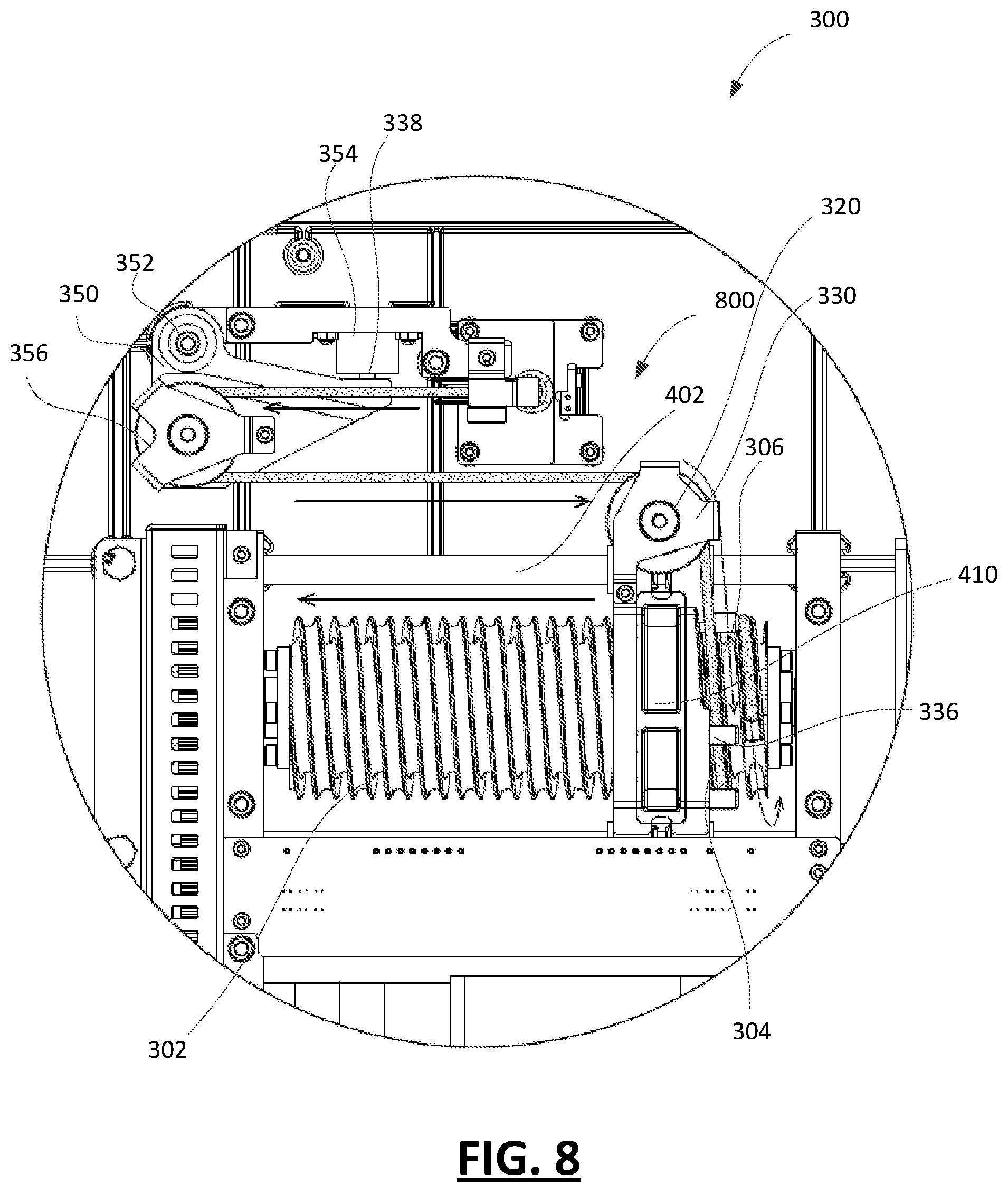 Patent US12552276 Figure 8 – Electric vehicle charger cable management based on sensor data