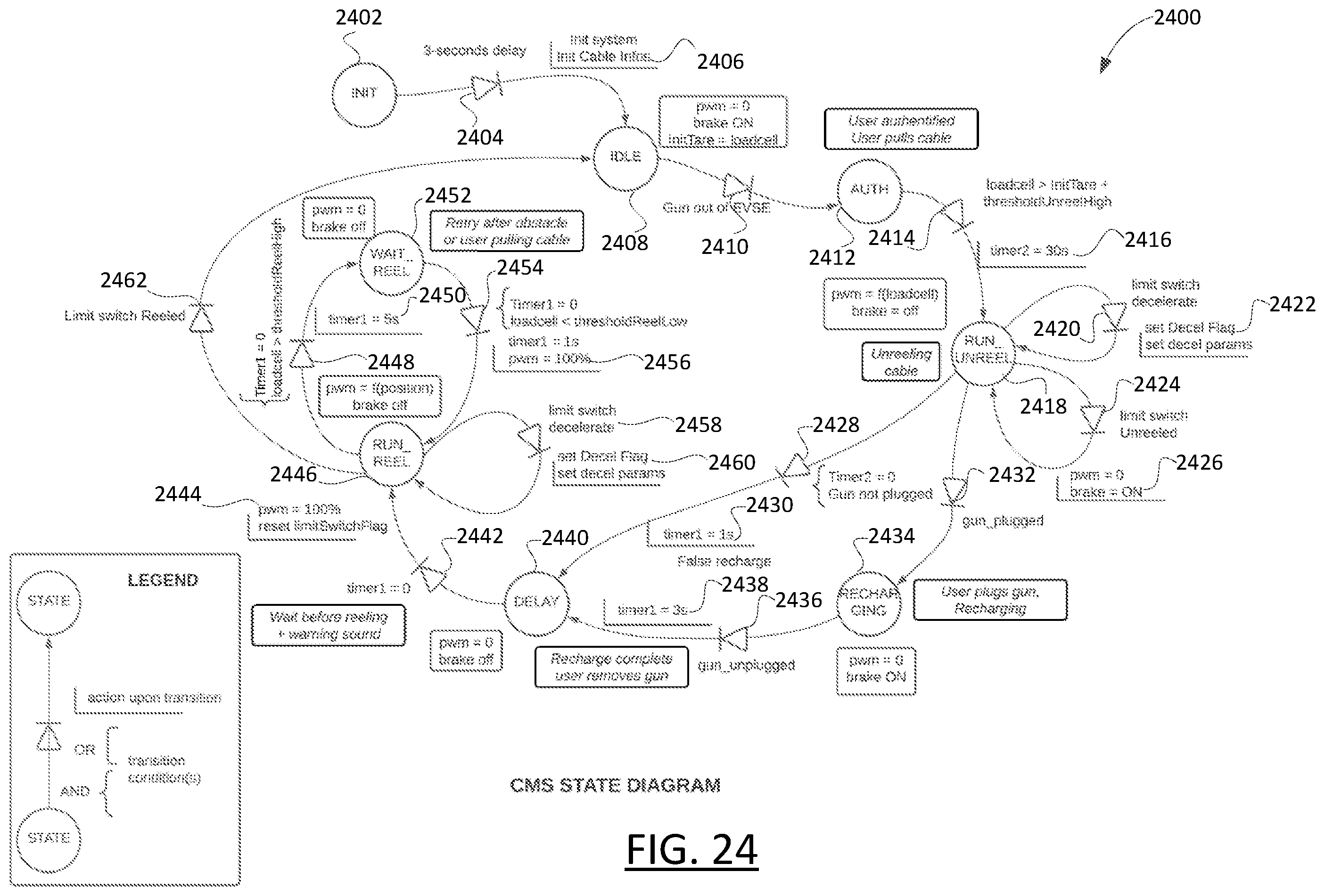 Patent US12552276 Figure 20 – Electric vehicle charger cable management based on sensor data