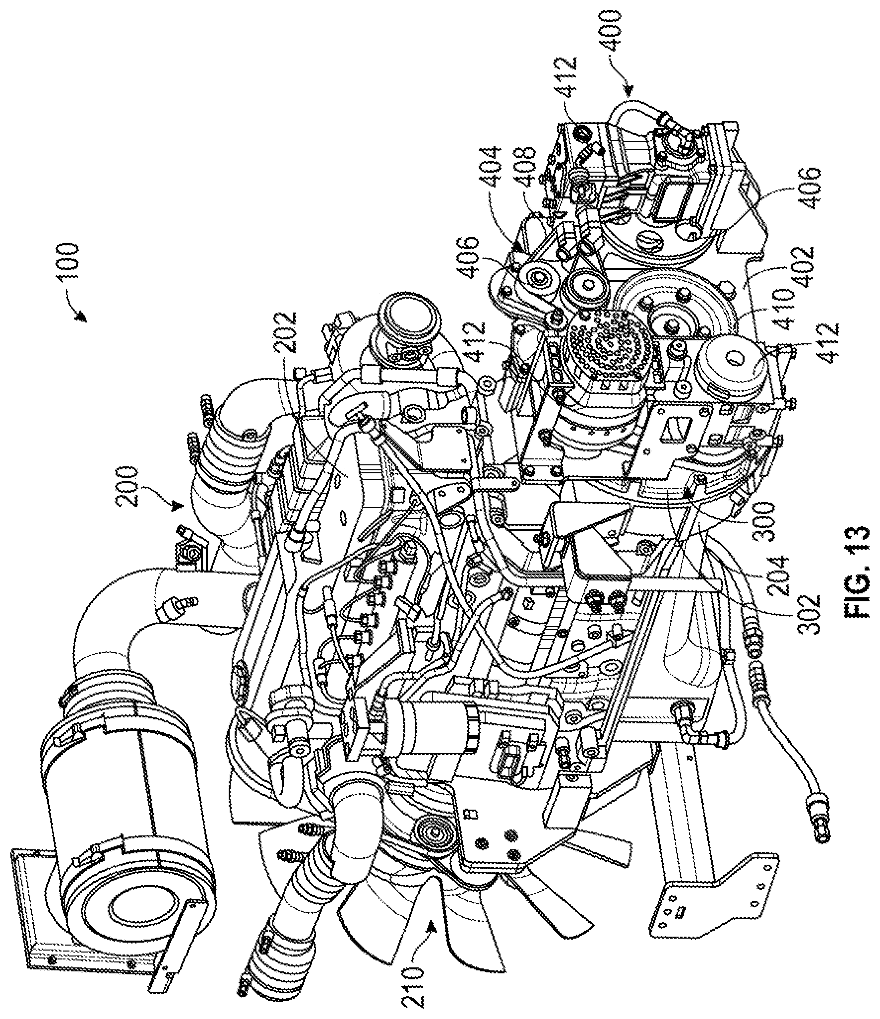 Patent US12552278 Figure 13 – Charging system for a fire fighting vehicle