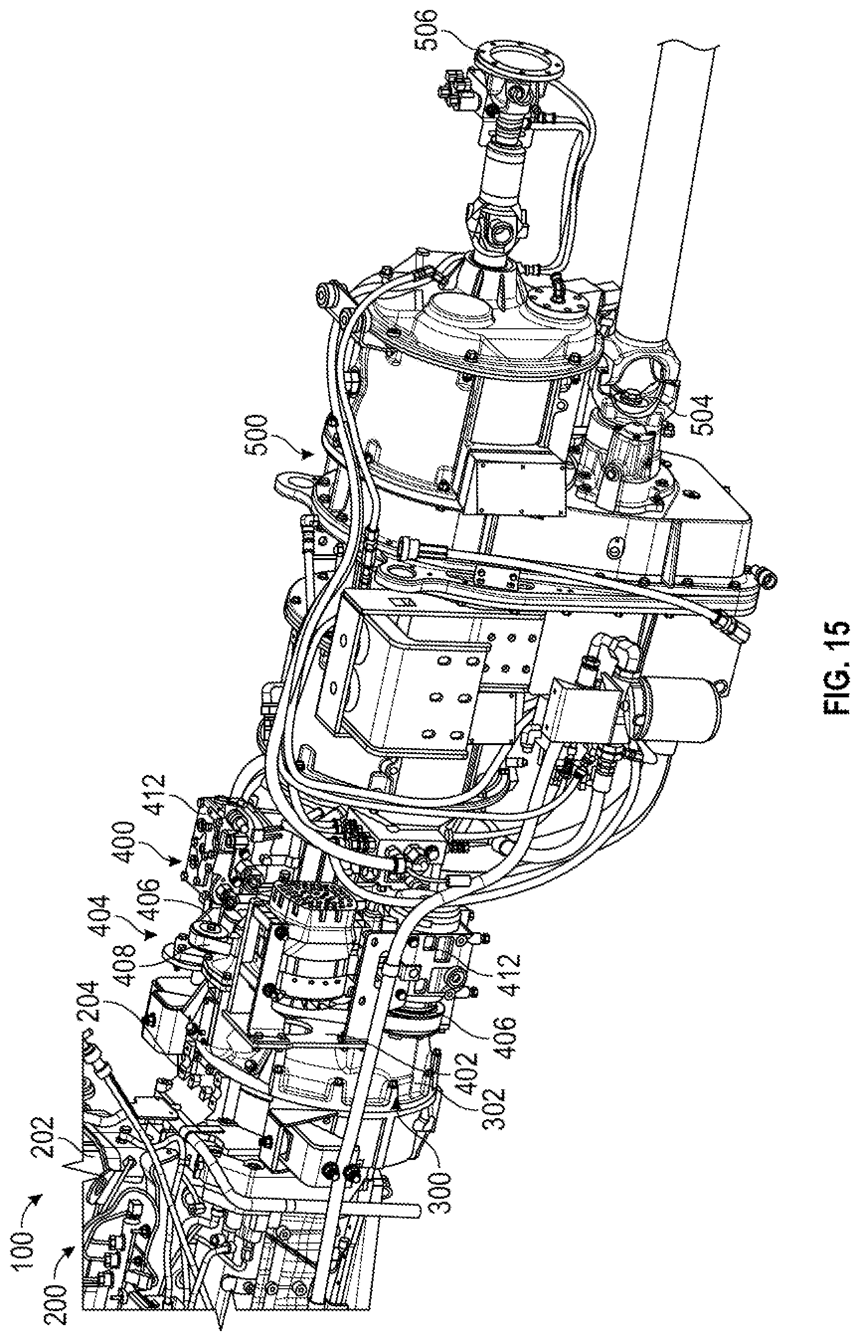 Patent US12552278 Figure 15 – Charging system for a fire fighting vehicle