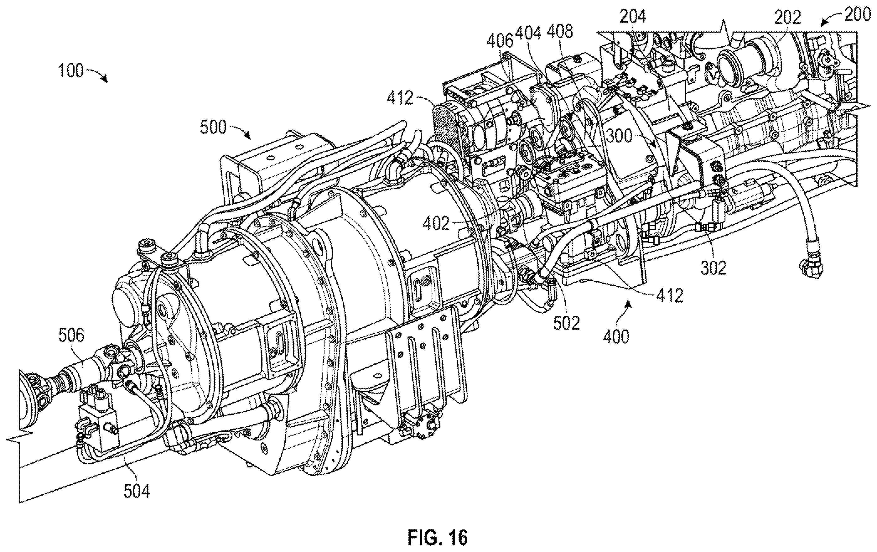 Patent US12552278 Figure 16 – Charging system for a fire fighting vehicle