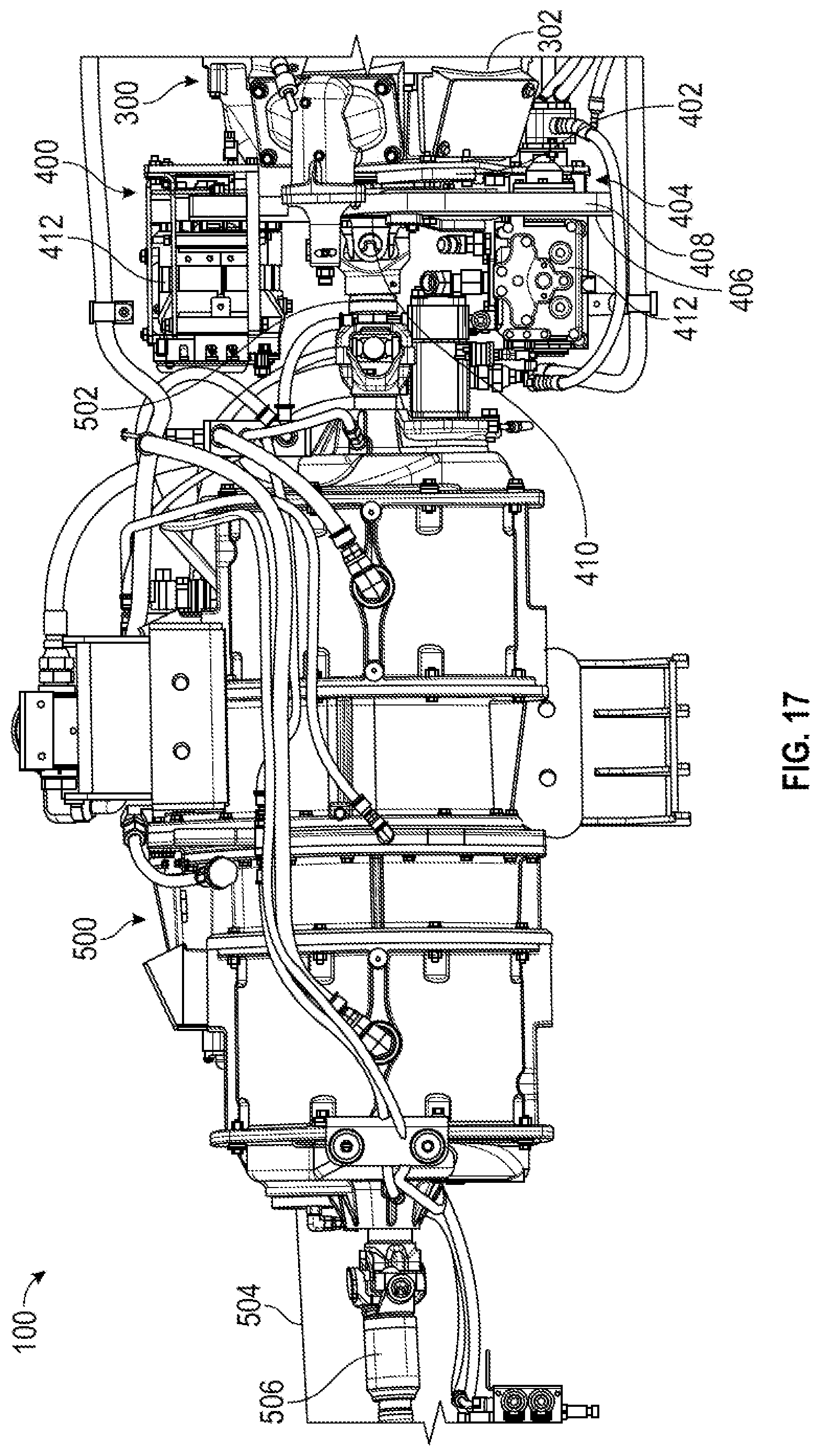Patent US12552278 Figure 17 – Charging system for a fire fighting vehicle