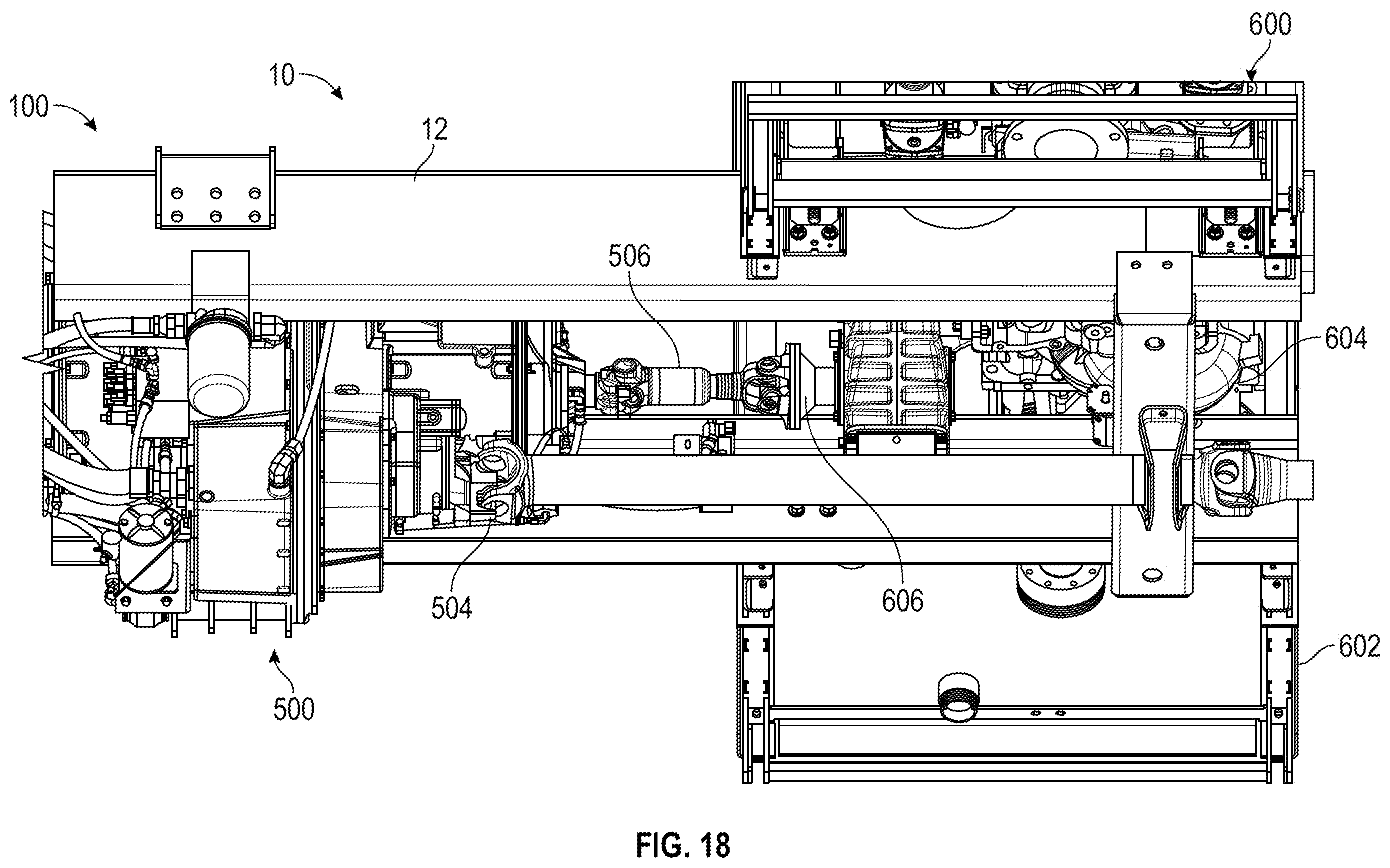 Patent US12552278 Figure 18 – Charging system for a fire fighting vehicle