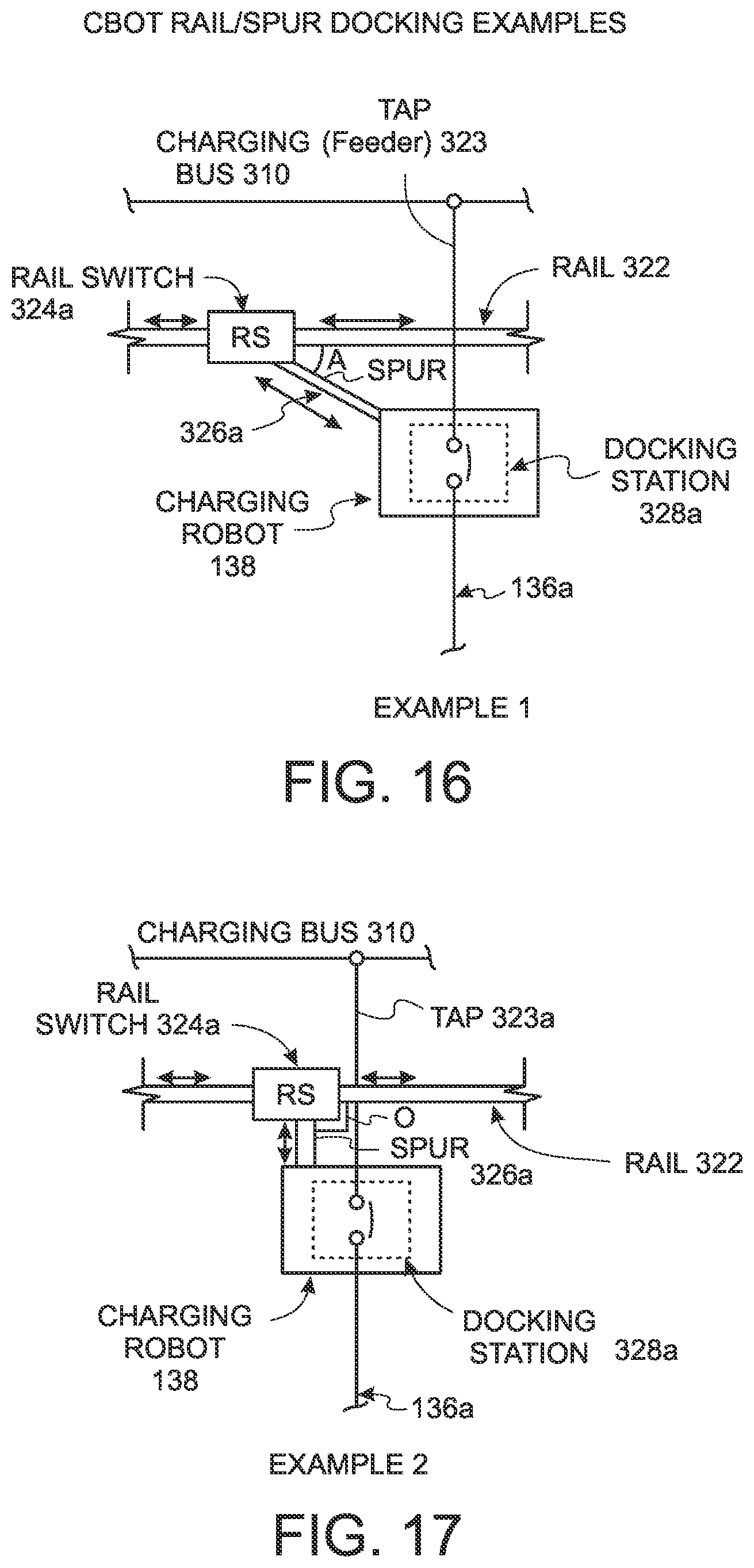 Patent US12552279 Figure 15 – Electric vehicle charging system with charging robot rail switch