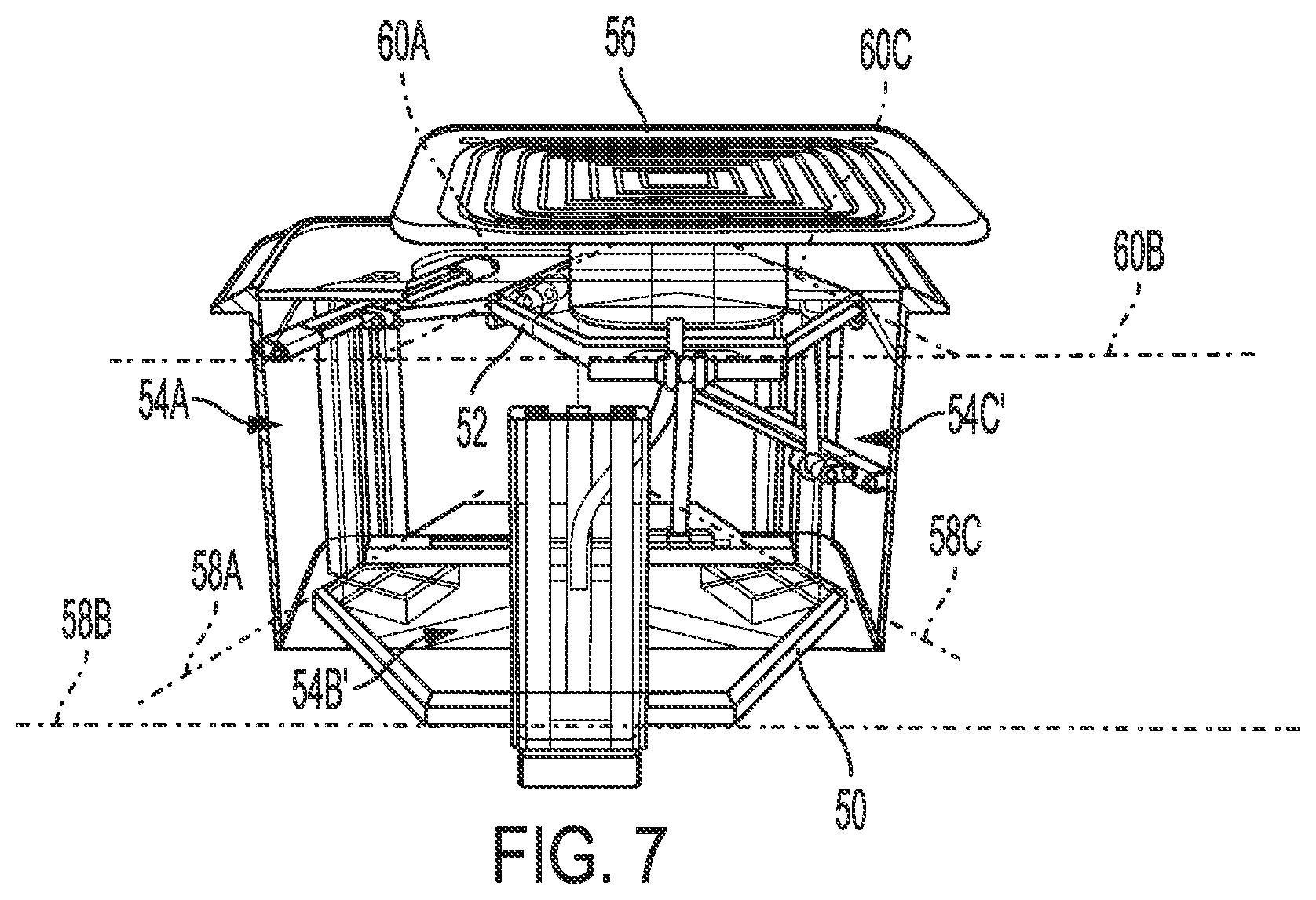 Patent US12552280 Figure 5 – Translatable induction charging system