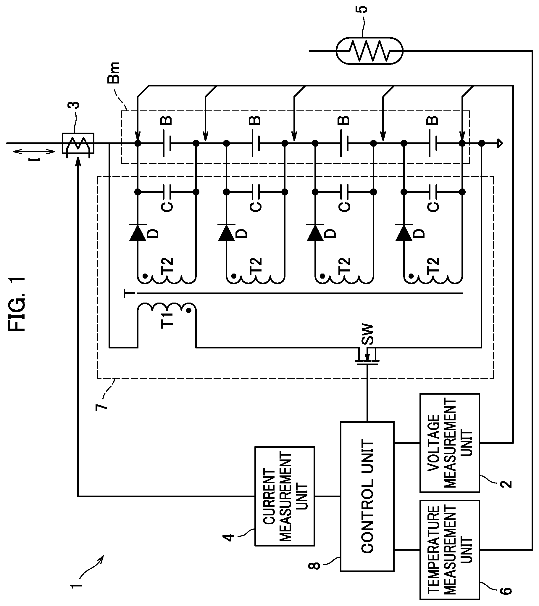 Patent US12552288 — Battery voltage equalization device — Figure 1