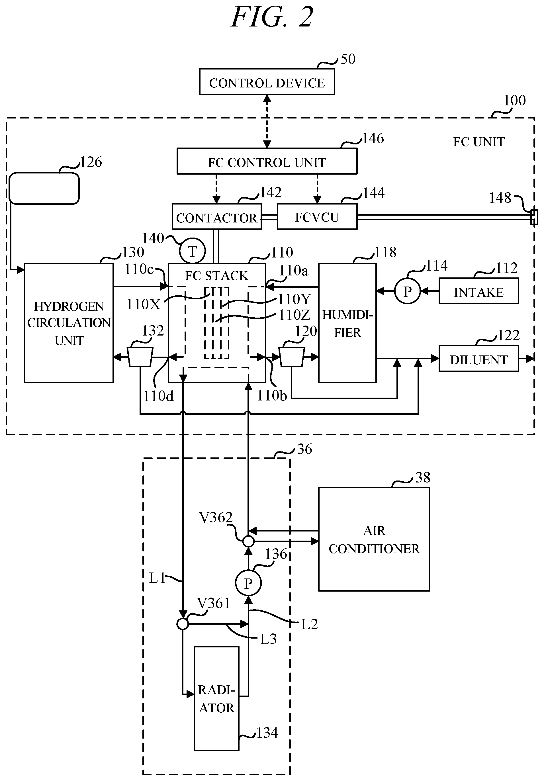Patent US12552290 Figure 2 – Vehicle system to utilize surplus power