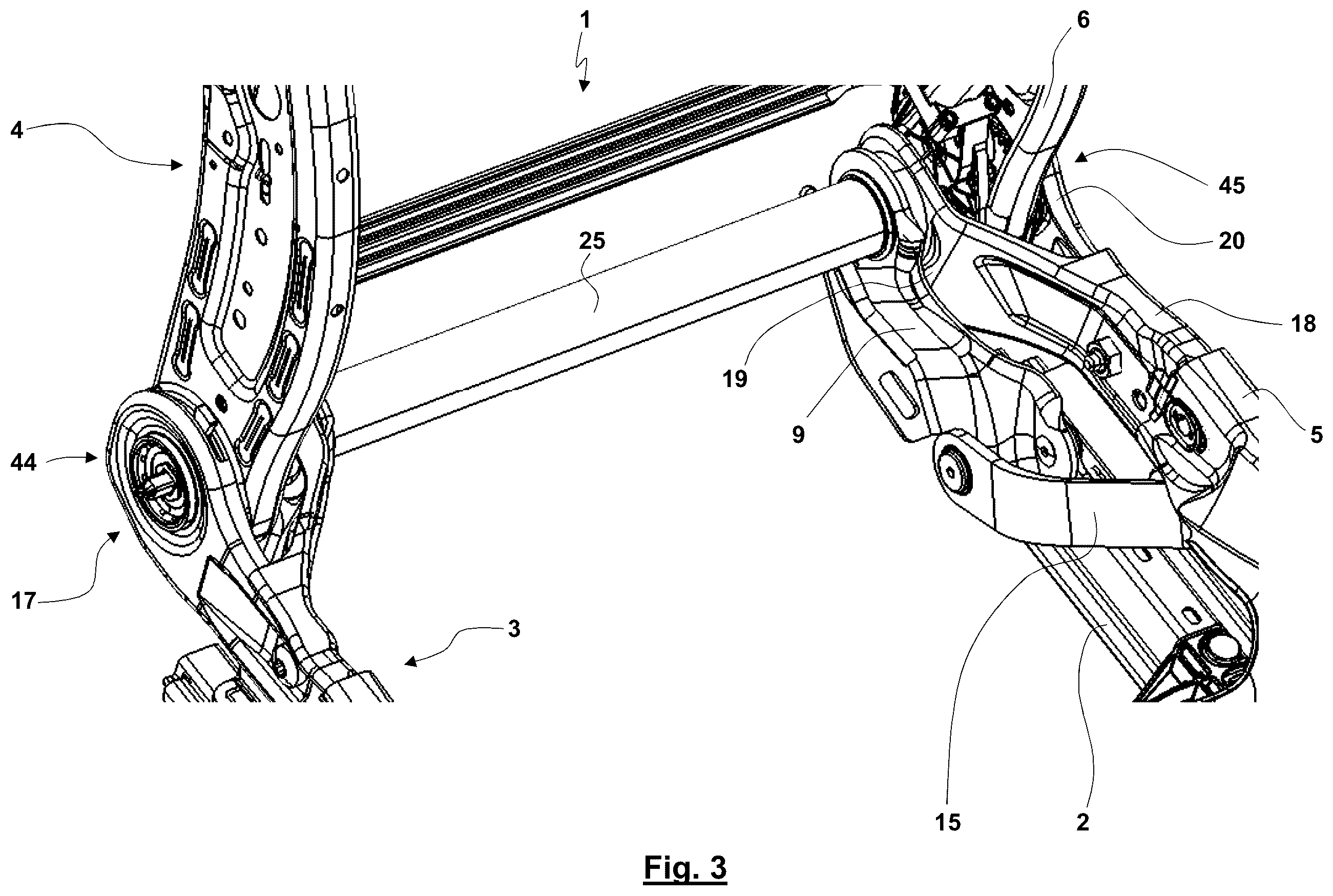 Patent US12552294 Figure 3 – Motor vehicle seat