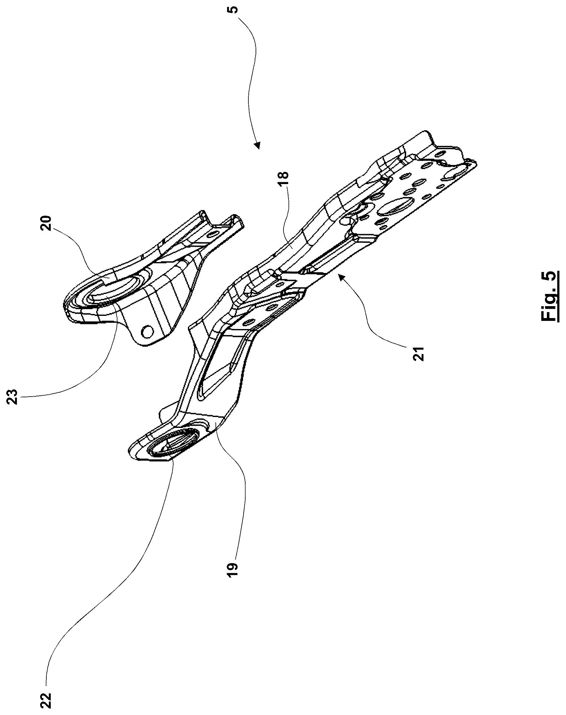 Patent US12552294 Figure 5 – Motor vehicle seat
