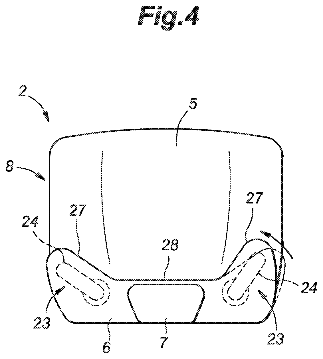 Patent US12552295 Figure 4 – Vehicle seat