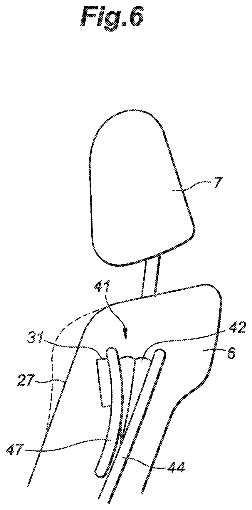 Patent US12552295 Figure 6 – Vehicle seat