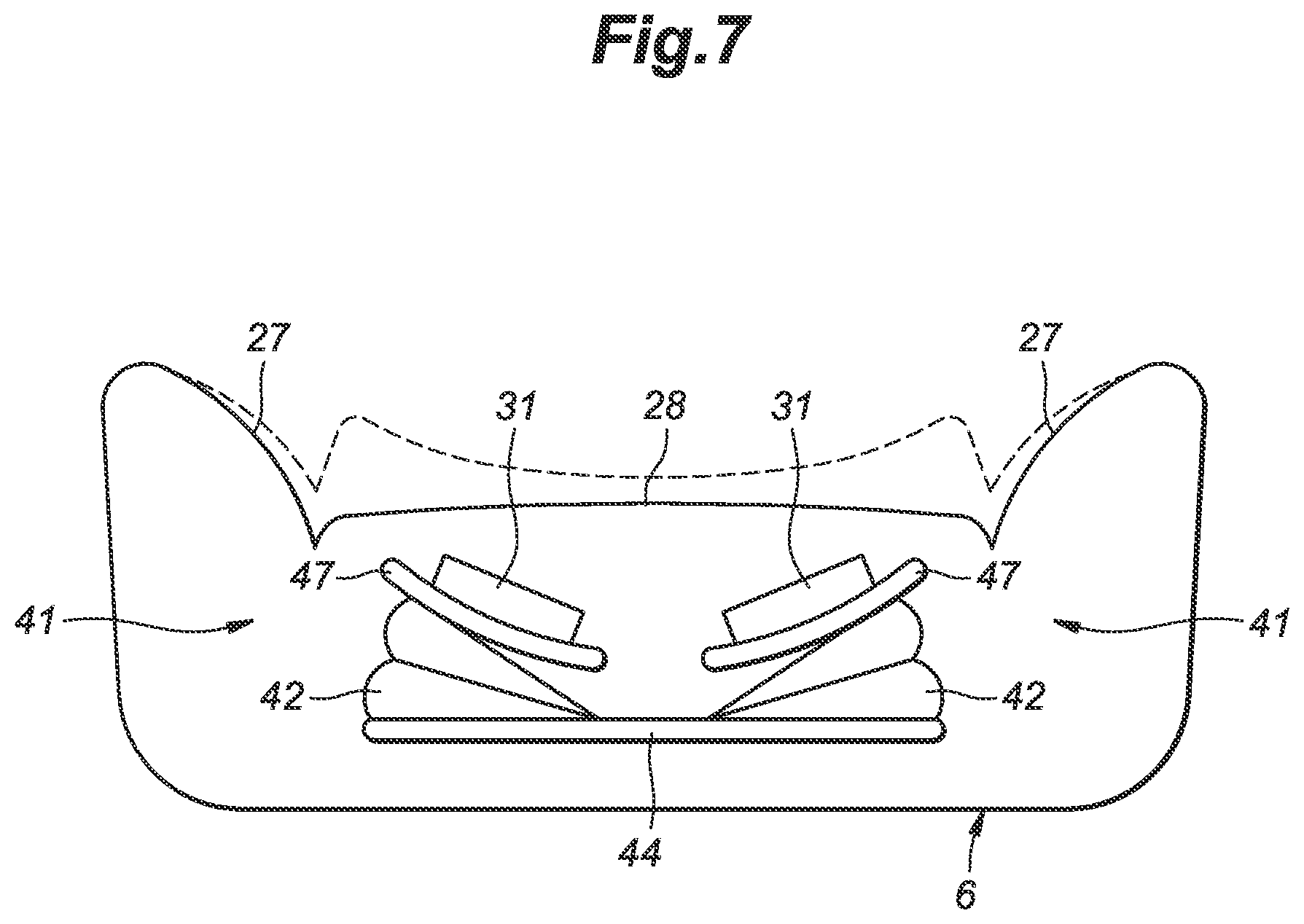 Patent US12552295 Figure 7 – Vehicle seat