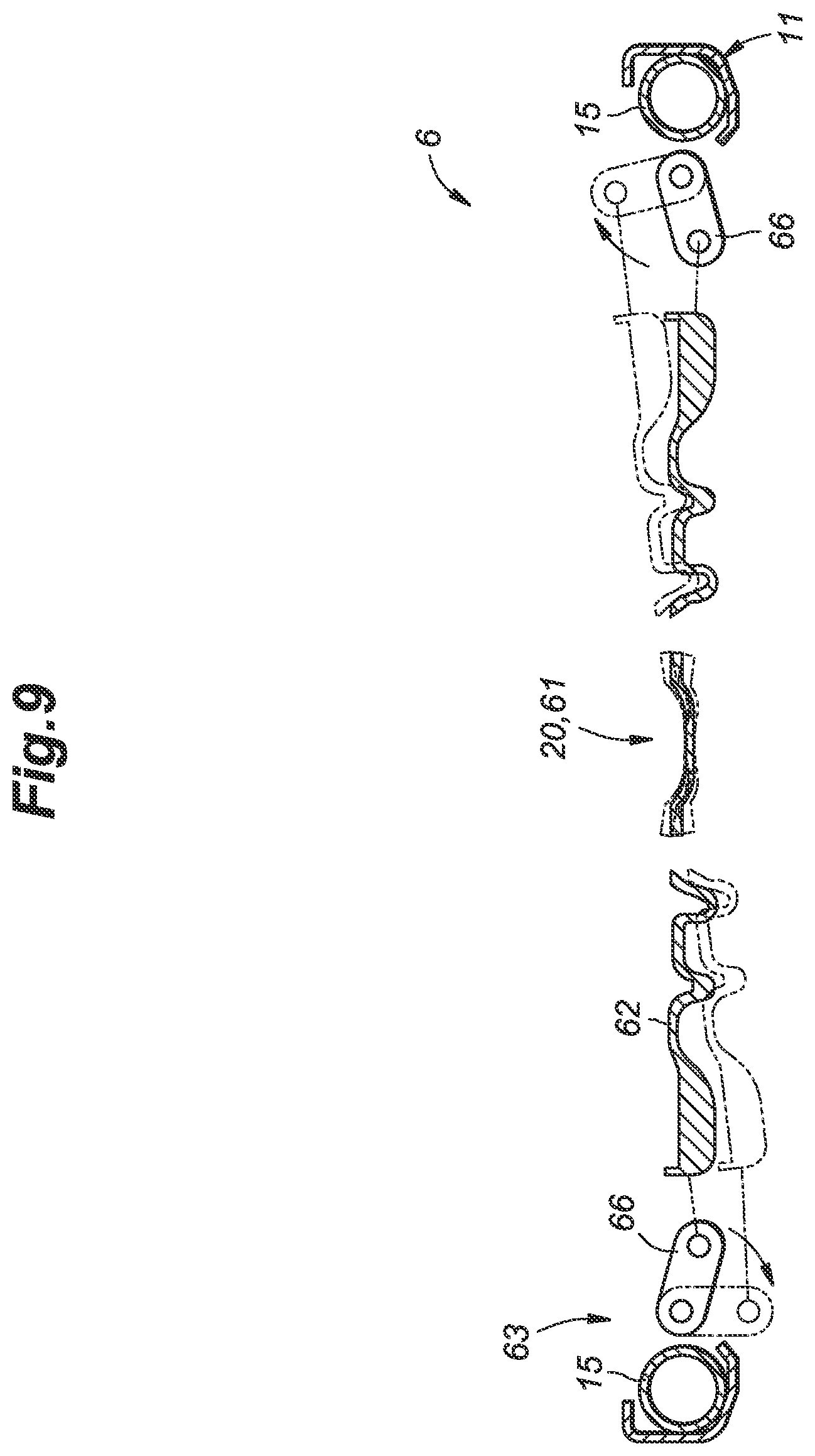 Patent US12552295 Figure 9 – Vehicle seat