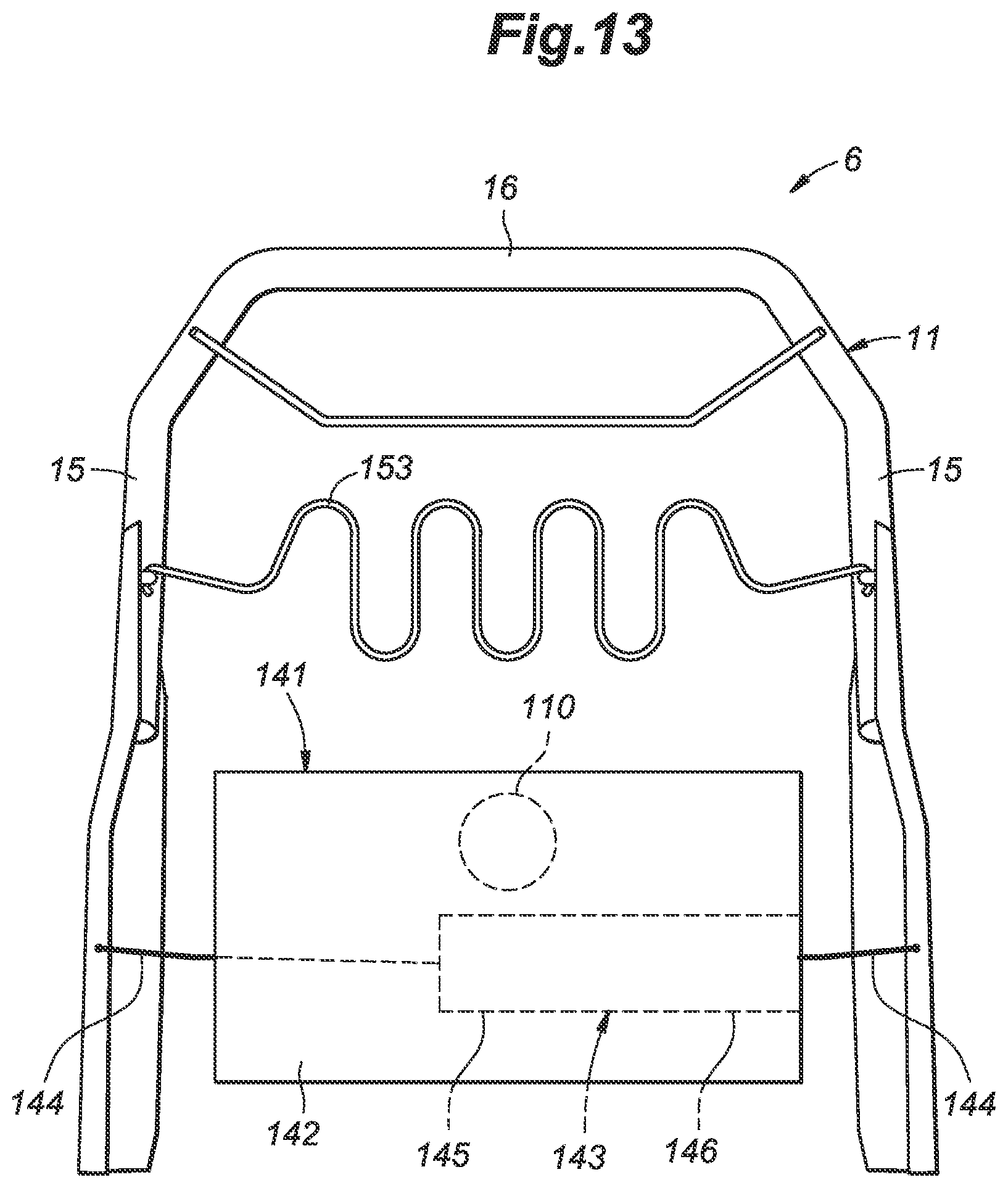 Patent US12552295 Figure 13 – Vehicle seat