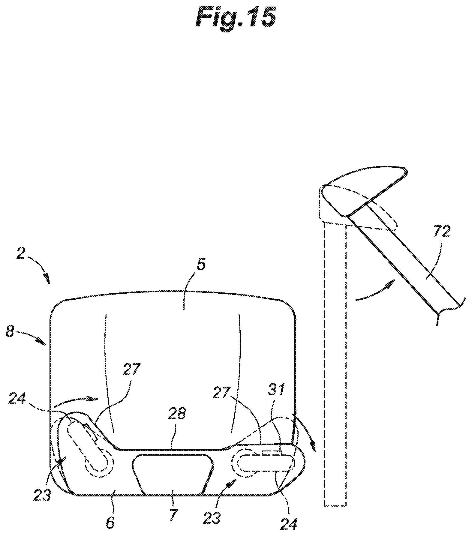 Patent US12552295 Figure 15 – Vehicle seat