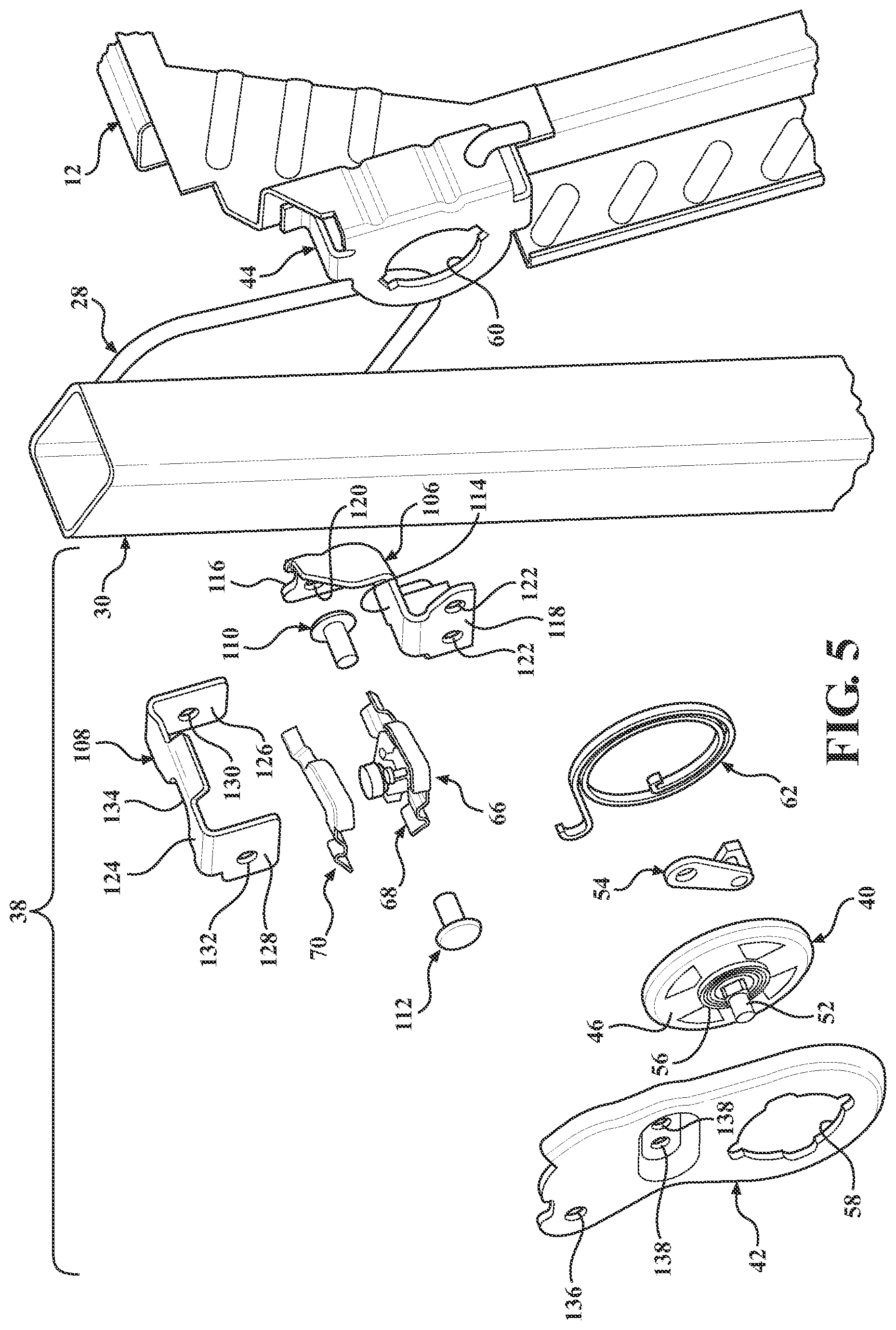 Patent US12552296 Figure 4 – High latch for a seat back with slouch locking feature