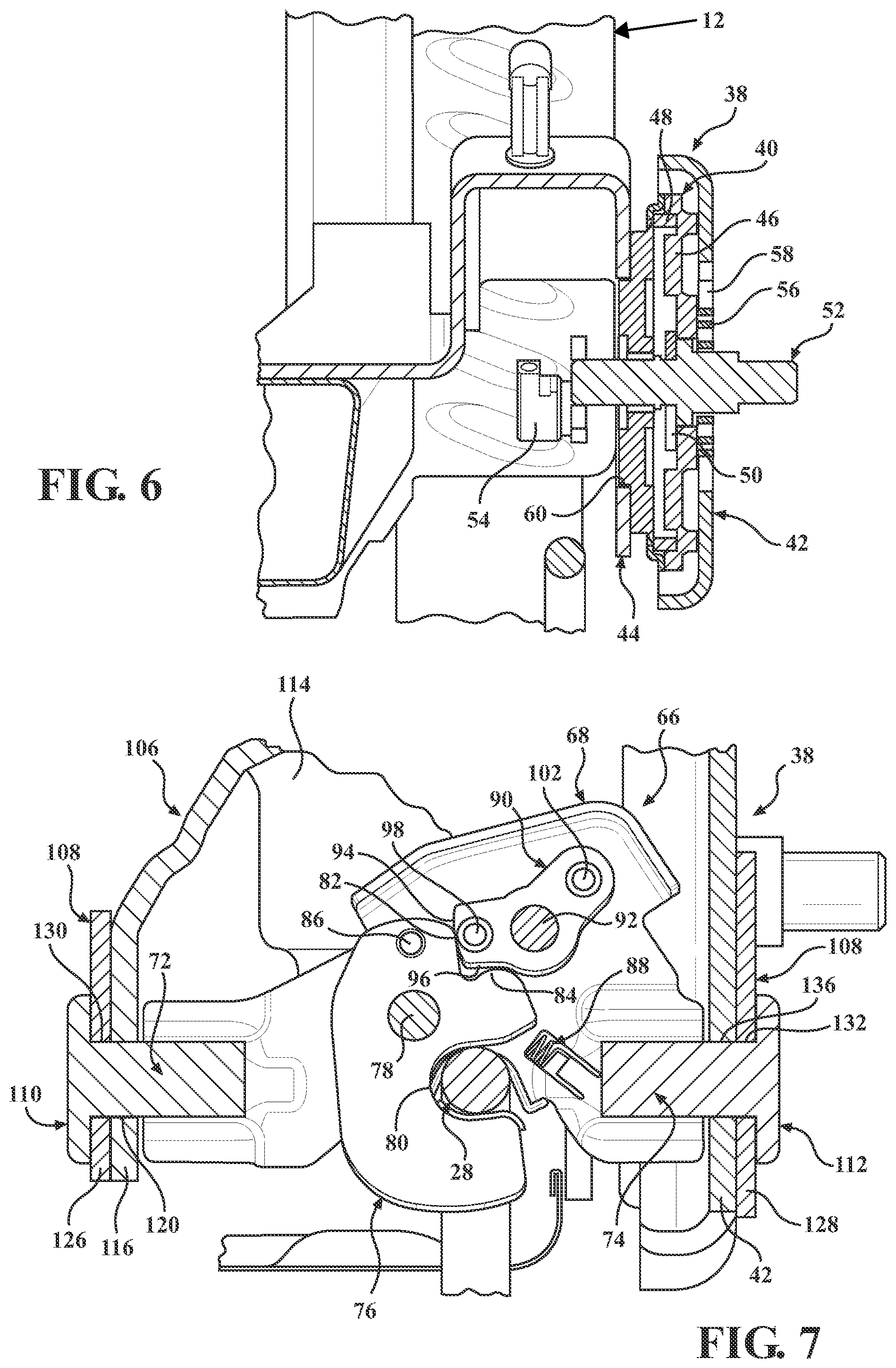 Patent US12552296 Figure 5 – High latch for a seat back with slouch locking feature