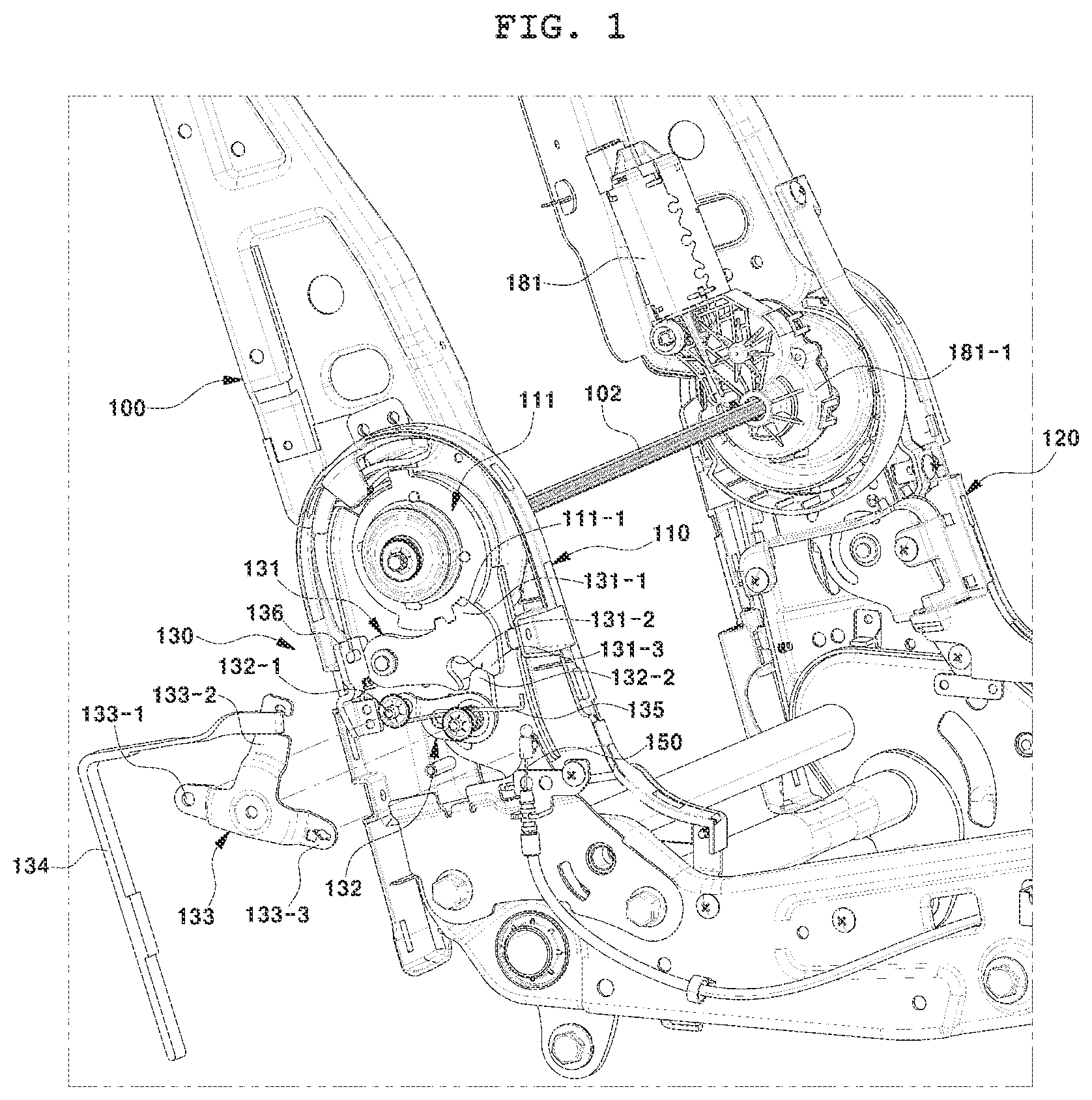 Patent US12552298 — Manual seatback folding apparatus of electric seat for vehicle — Figure 1