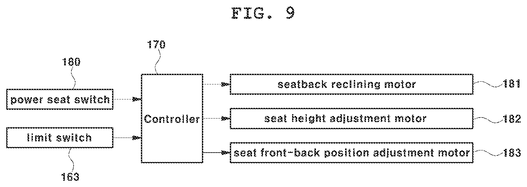 Patent US12552298 Figure 9 – Manual seatback folding apparatus of electric seat for vehicle