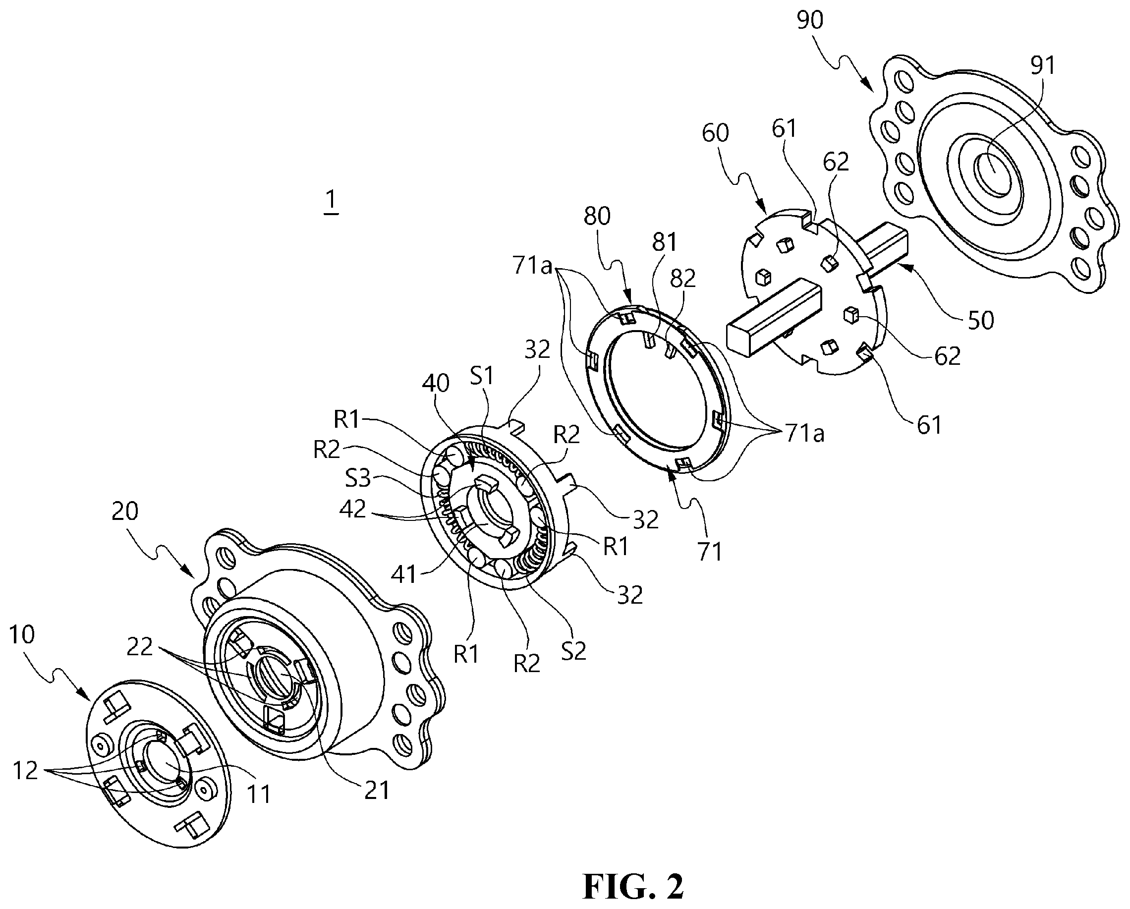 Patent US12552299 Figure 2 – Reclining device for vehicle seat