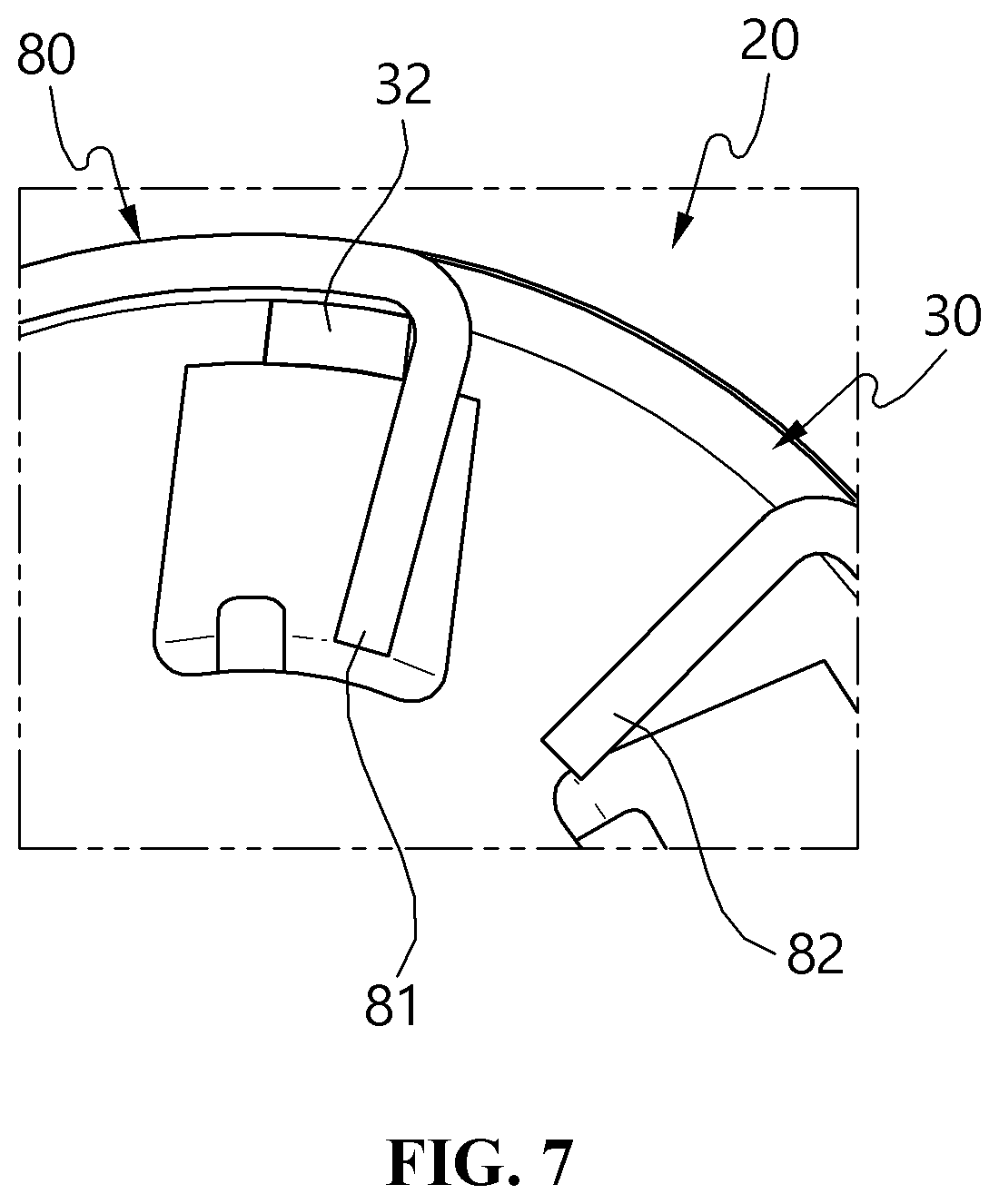 Patent US12552299 Figure 7 – Reclining device for vehicle seat