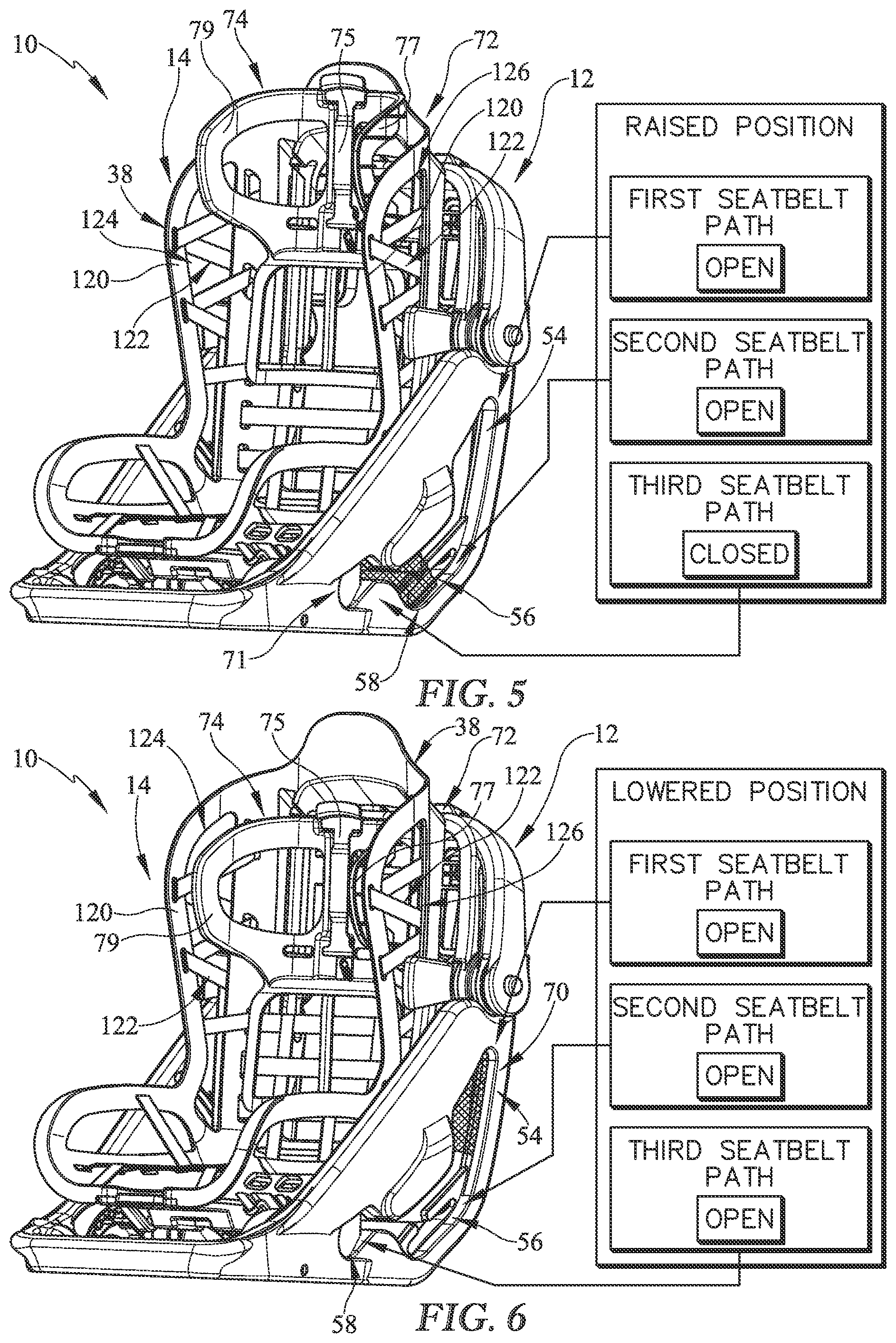 Patent US12552301 Figure 3 – Child restraint