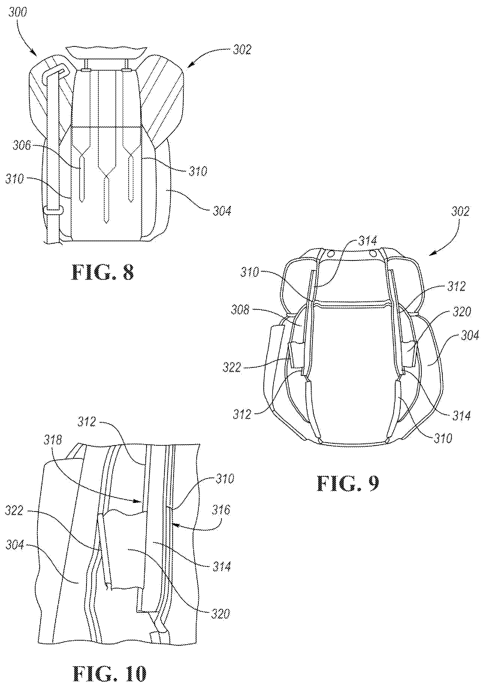 Patent US12552303 Figure 4 – Trim seam reinforcement