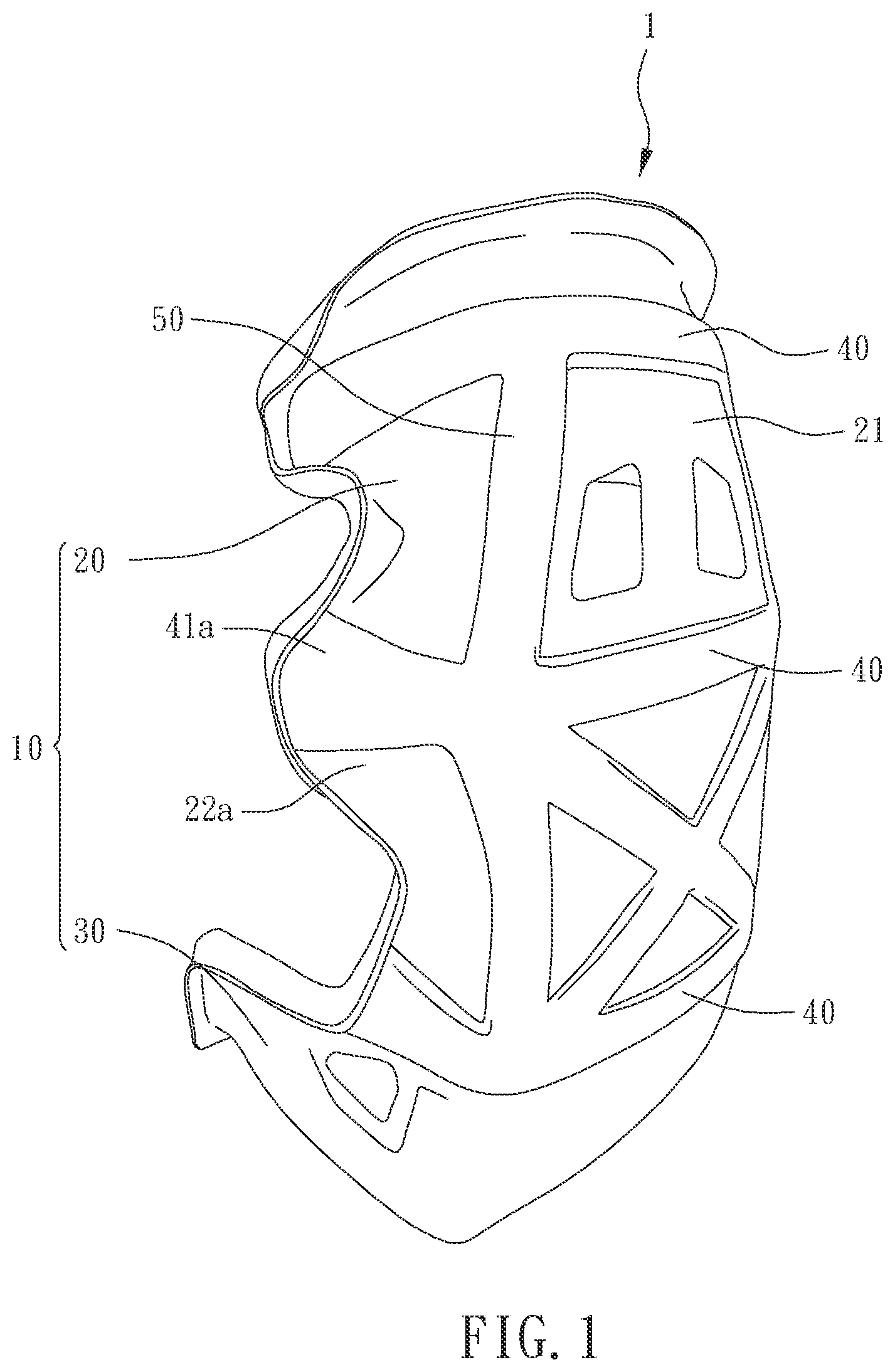 Patent US12552304 Figure 1 – Composite material seat