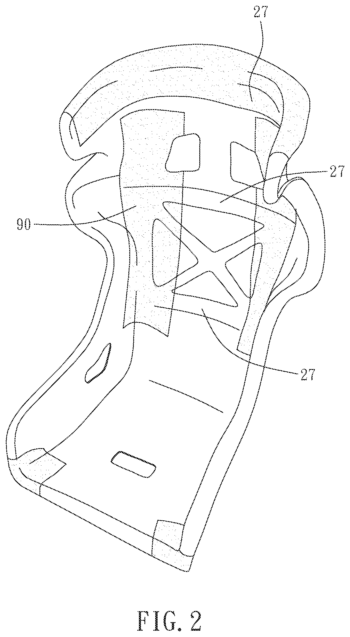 Patent US12552304 Figure 2 – Composite material seat