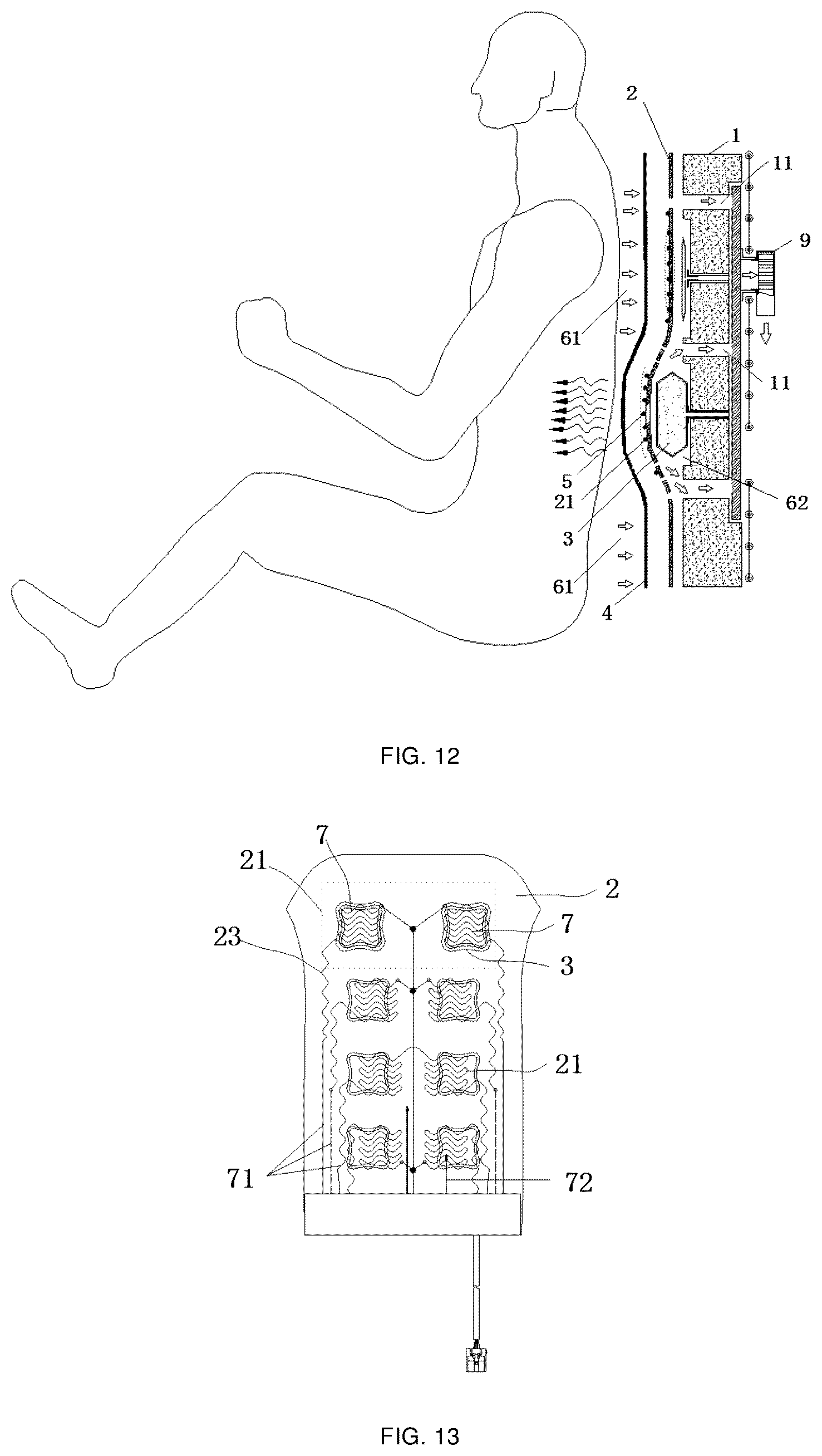 Patent US12552305 Figure 6 – Heating and heat-dissipation synergistic thermal control device and automobile seat