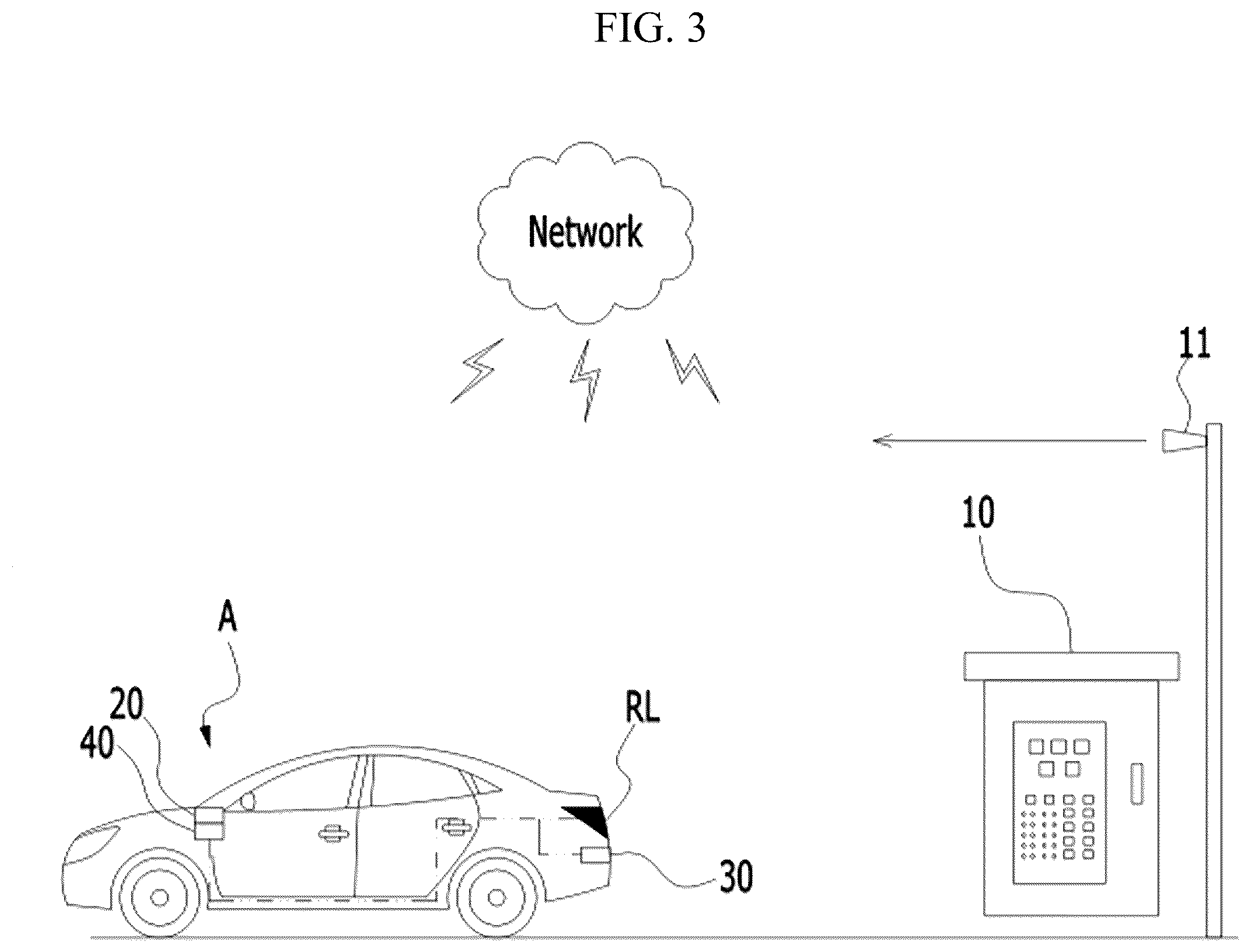 Patent US12552309 Figure 3 – Automatic light intensity control device for vehicle rear lamps in response to changes in visibility distance and its control method
