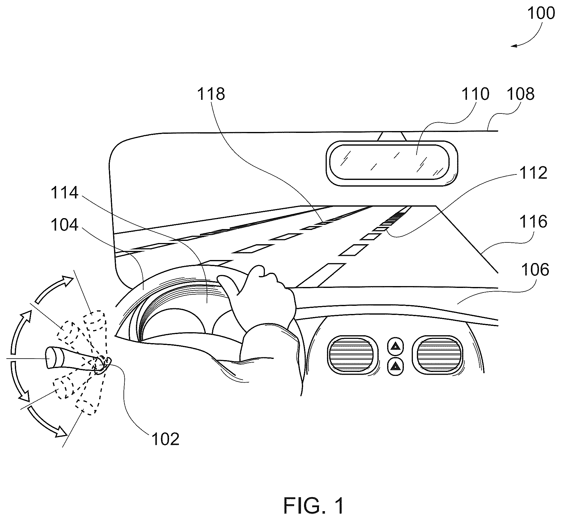 Patent US12552310 Figure 1 – Multi-position turn signal system for vehicles