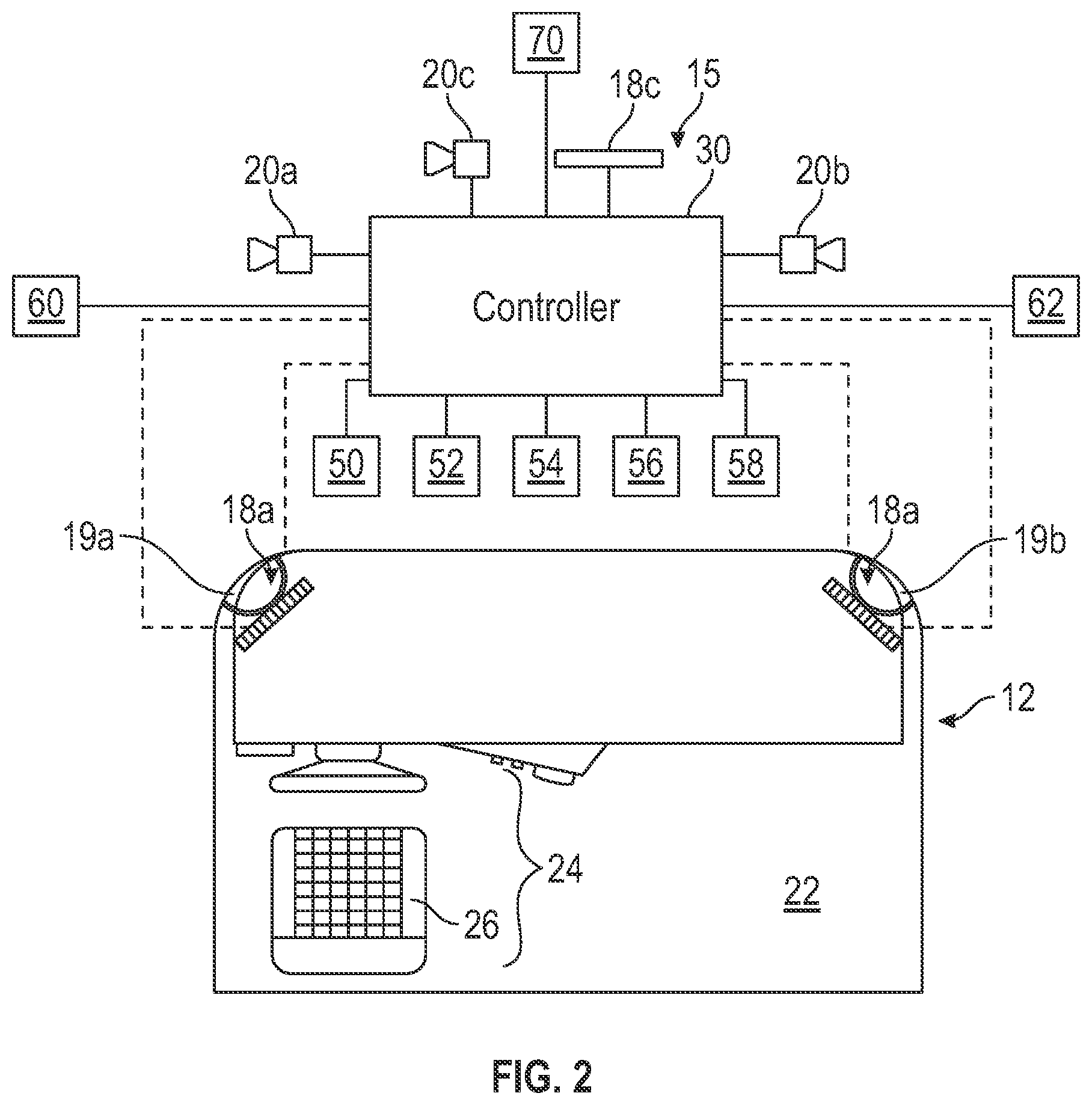 Patent US12552321 Figure 3 – Camera monitor system utilizing trailer angle detection based upon DOT tape