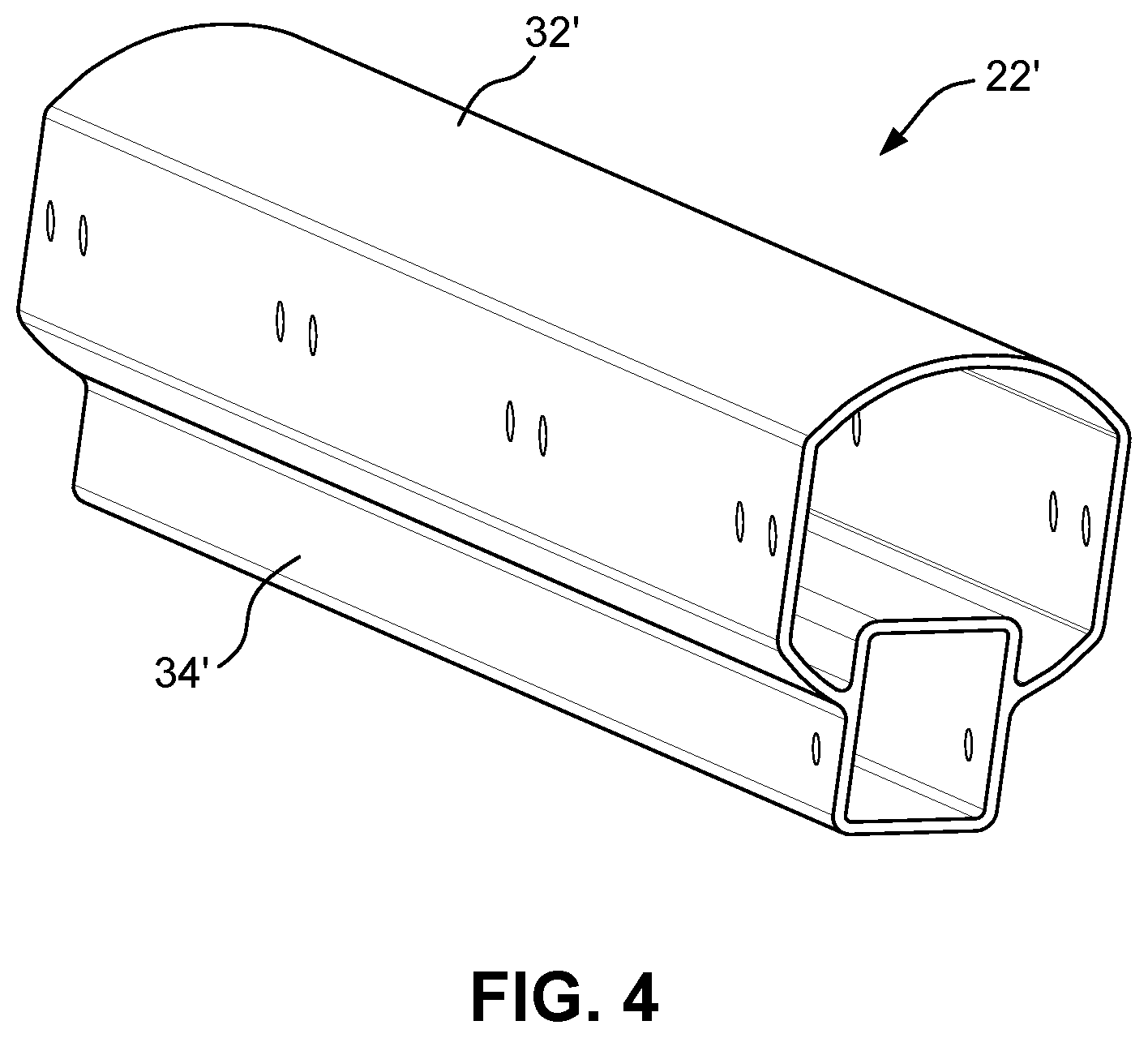 Patent US12552322 Figure 4 – Entry steps with center stringer