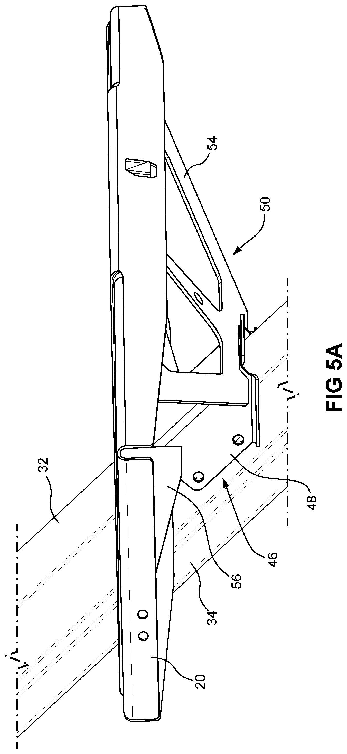 Patent US12552322 Figure 5 – Entry steps with center stringer