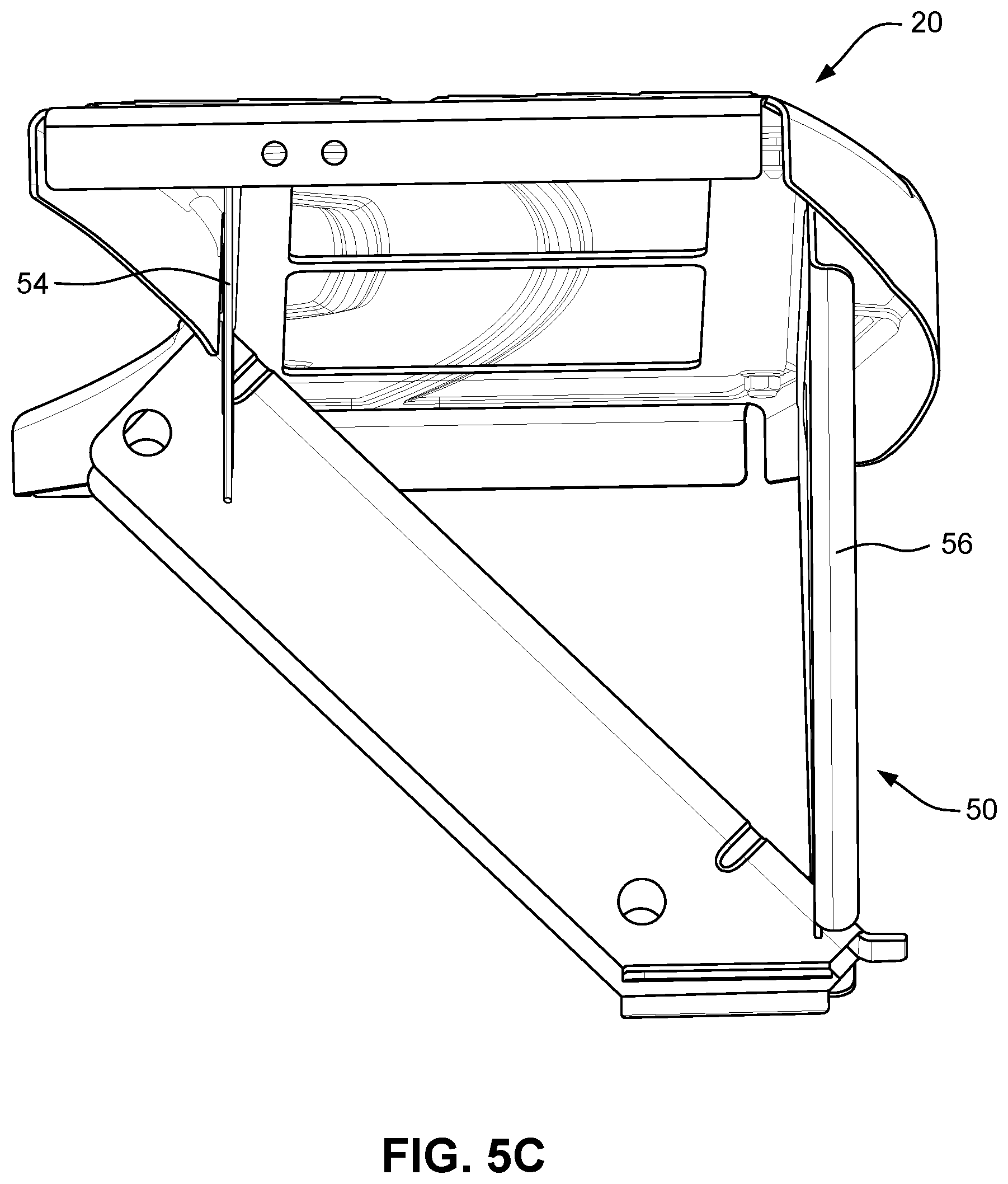 Patent US12552322 Figure 7 – Entry steps with center stringer