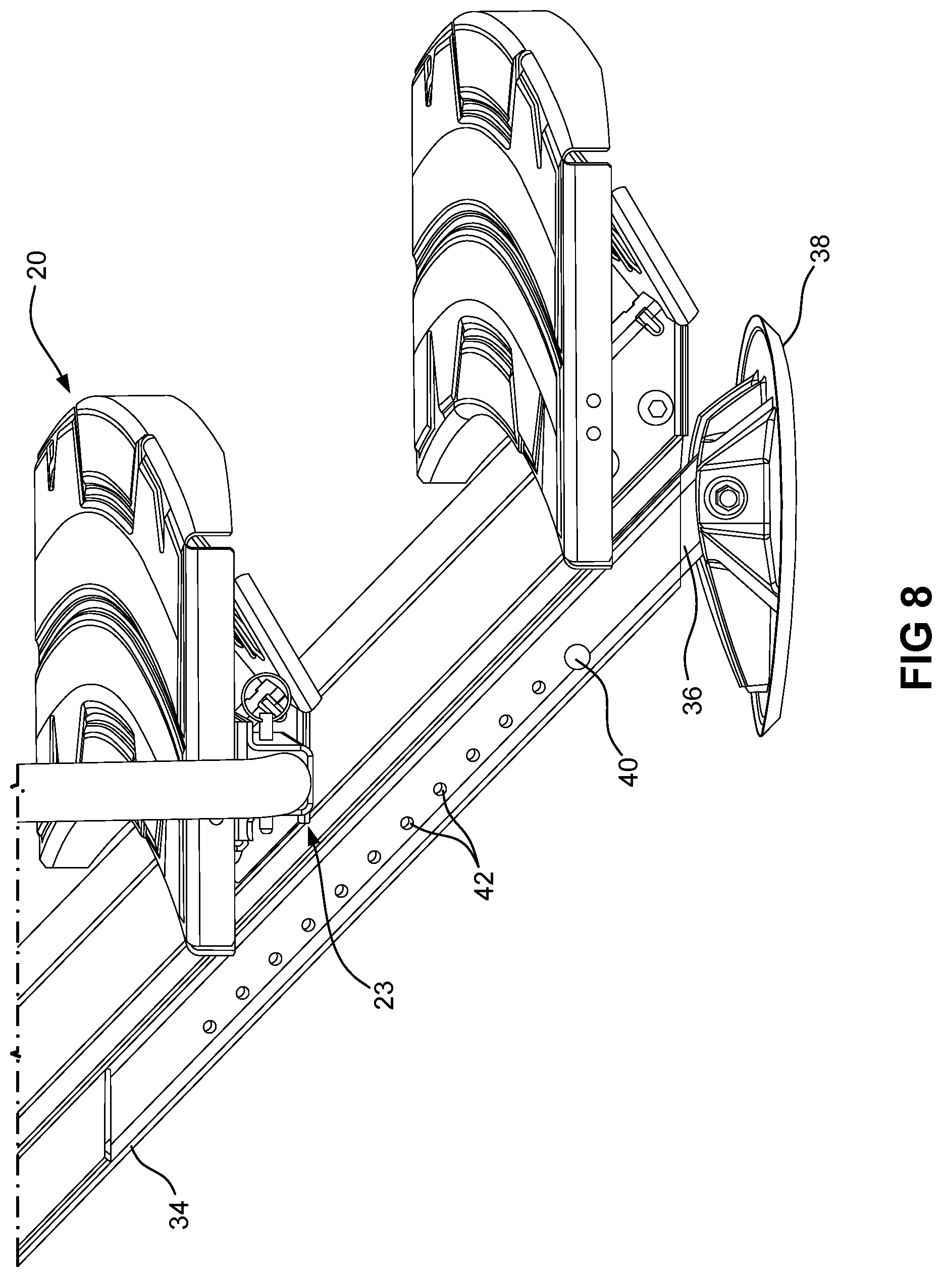 Patent US12552322 Figure 12 – Entry steps with center stringer