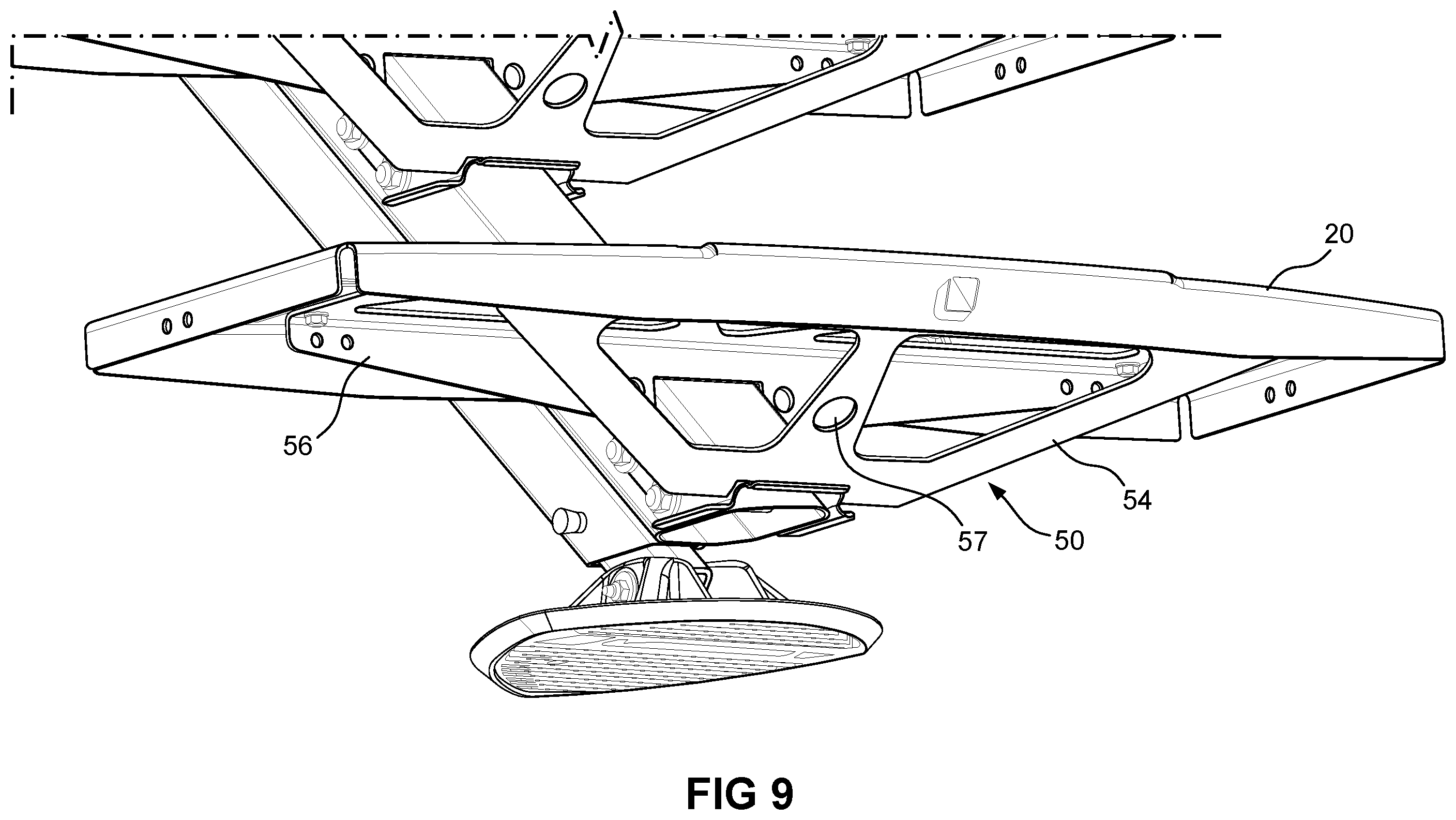Patent US12552322 Figure 13 – Entry steps with center stringer