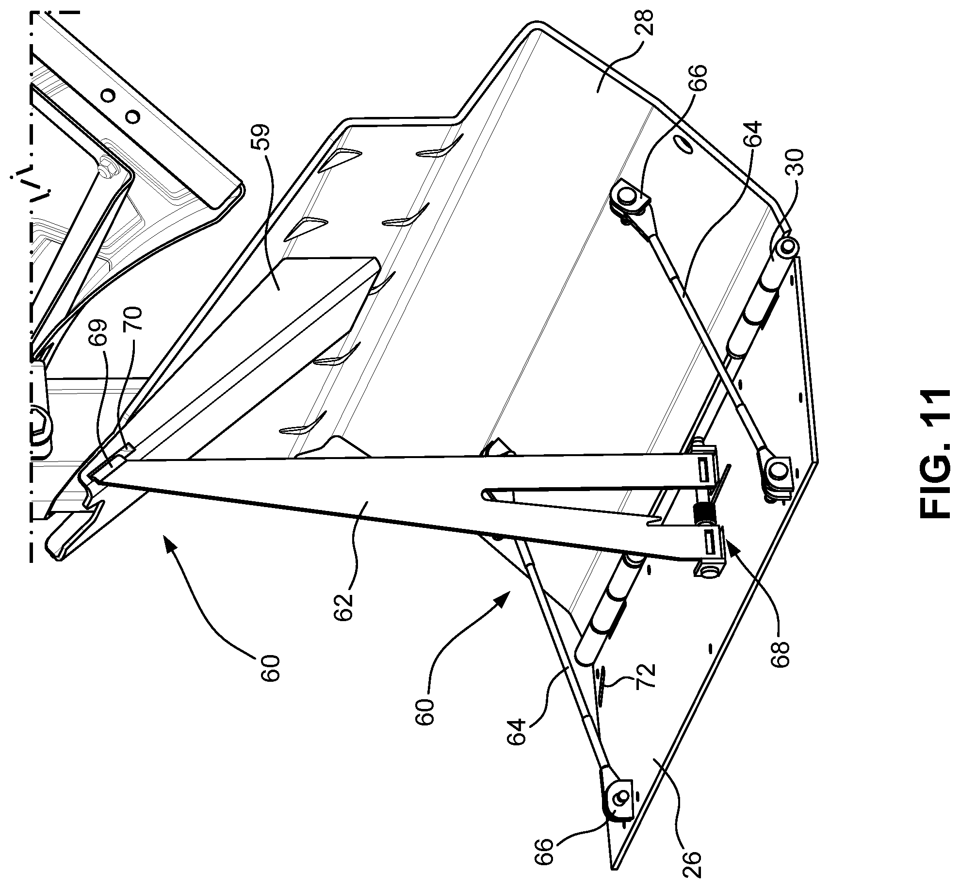 Patent US12552322 Figure 15 – Entry steps with center stringer