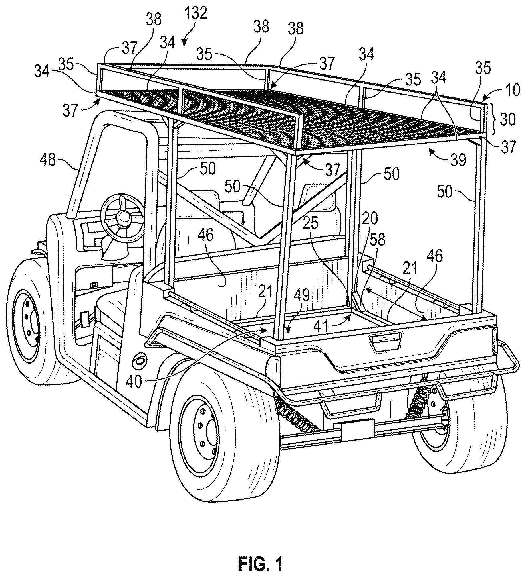 Patent US12552323 — Cargo rack and collapsible stand — Figure 1