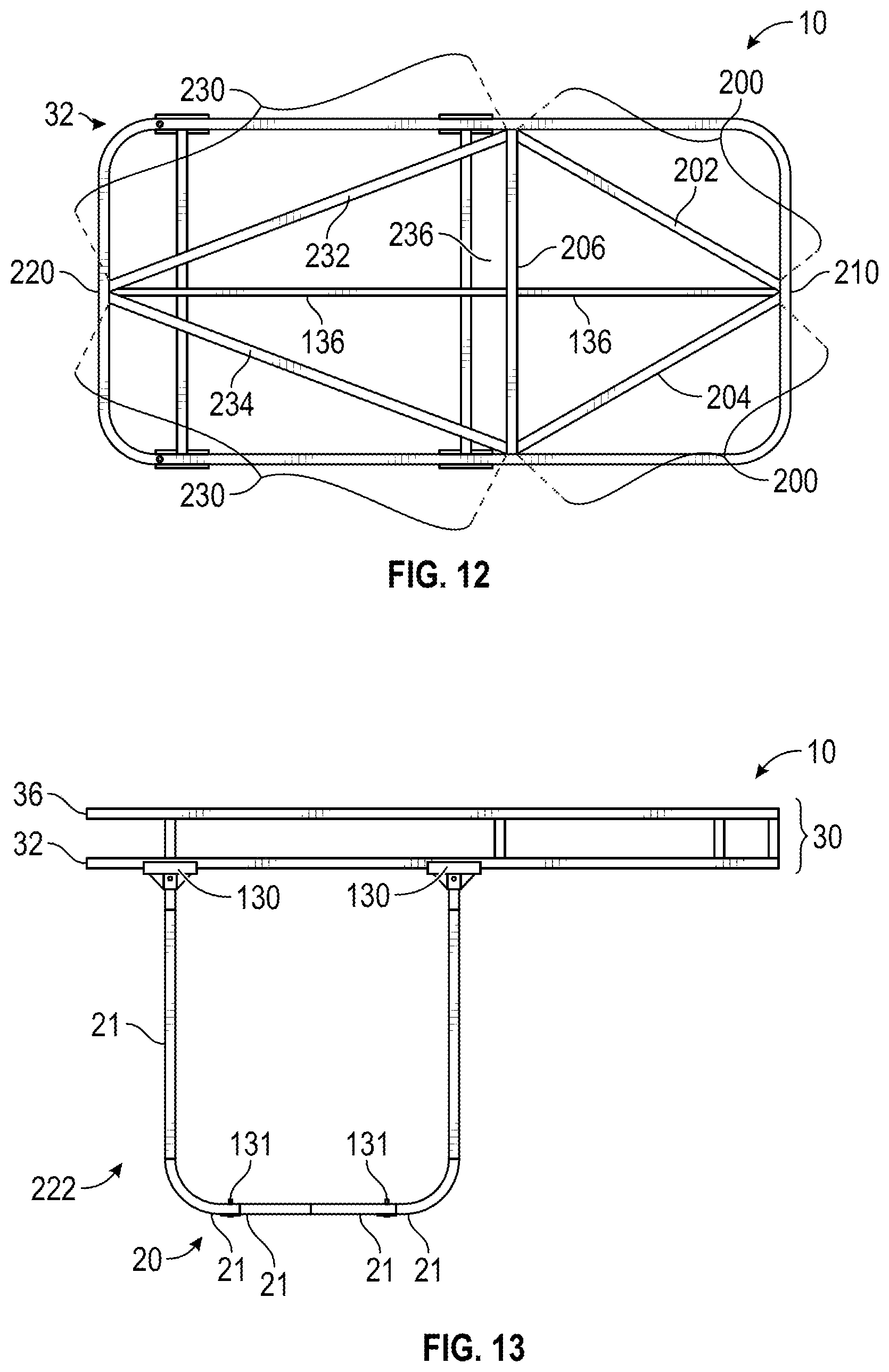 Patent US12552323 Figure 10 – Cargo rack and collapsible stand
