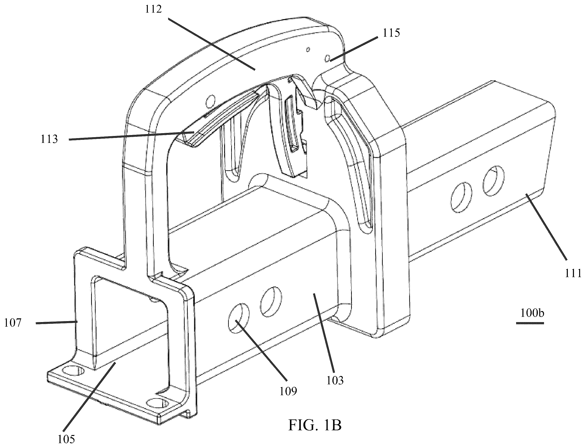 Patent US12552324 Figure 2 – Instant release coupler with universal mount for vehicle attachments using a rigid support